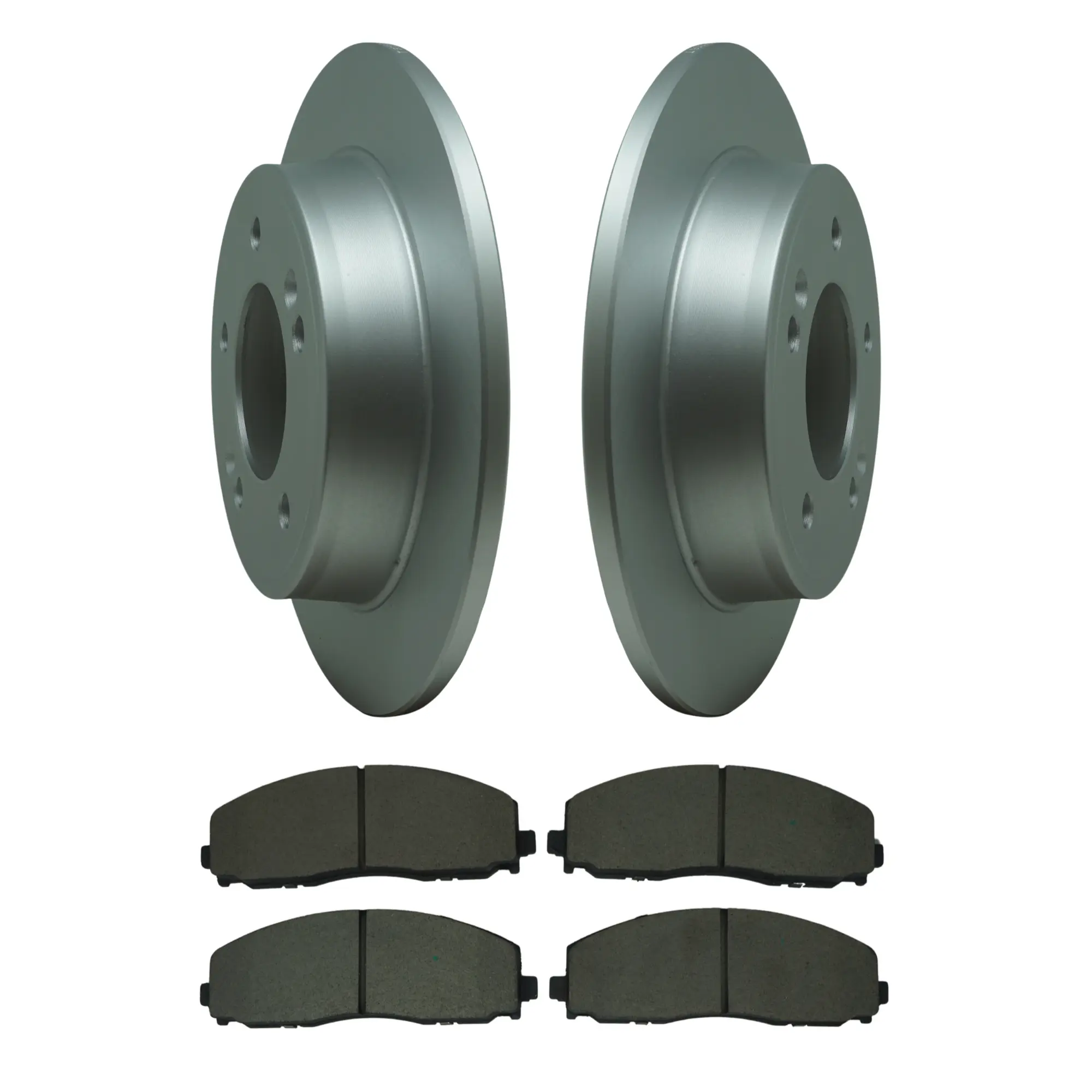 Coated Brake Rotor & Ceramic Pad Kit - main product image