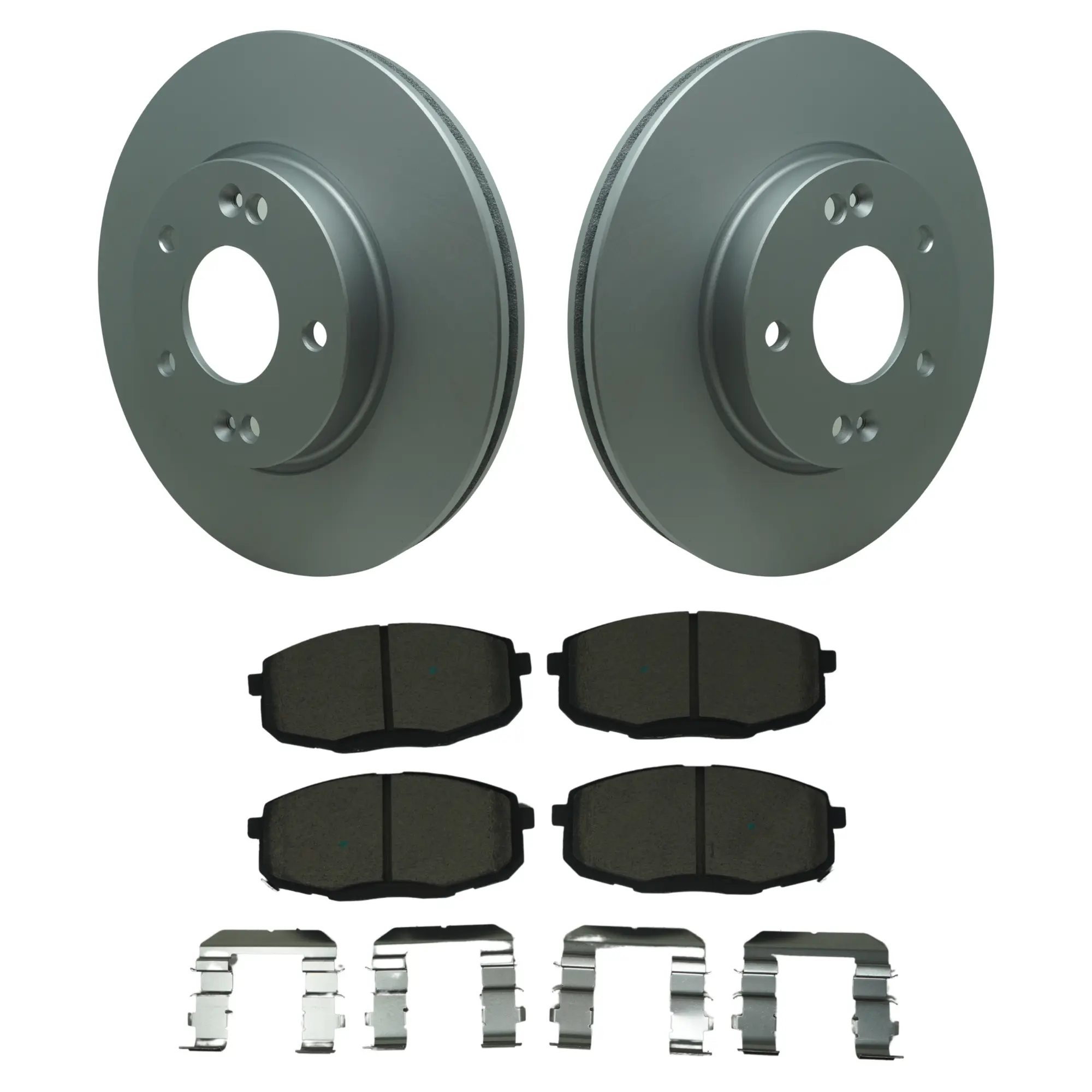Coated Brake Rotor & Ceramic Pad Kit - main product image