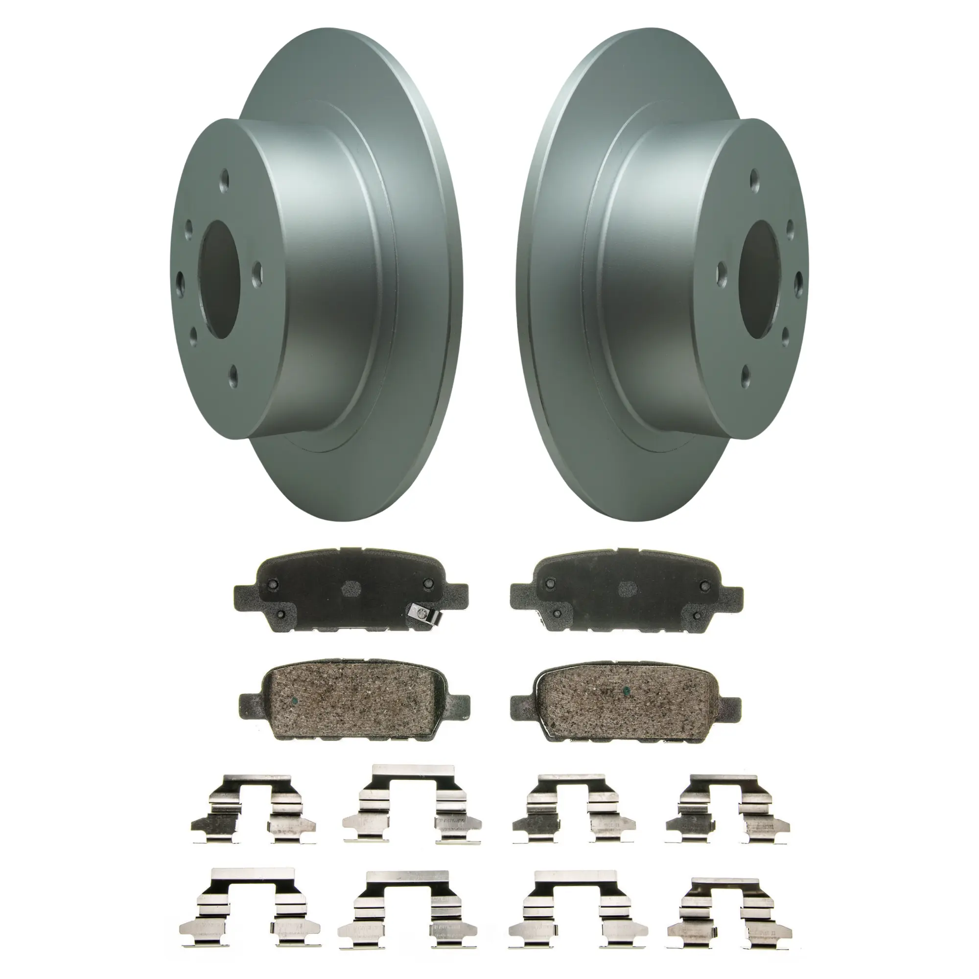 Coated Brake Rotor & Ceramic Pad Kit - main product image