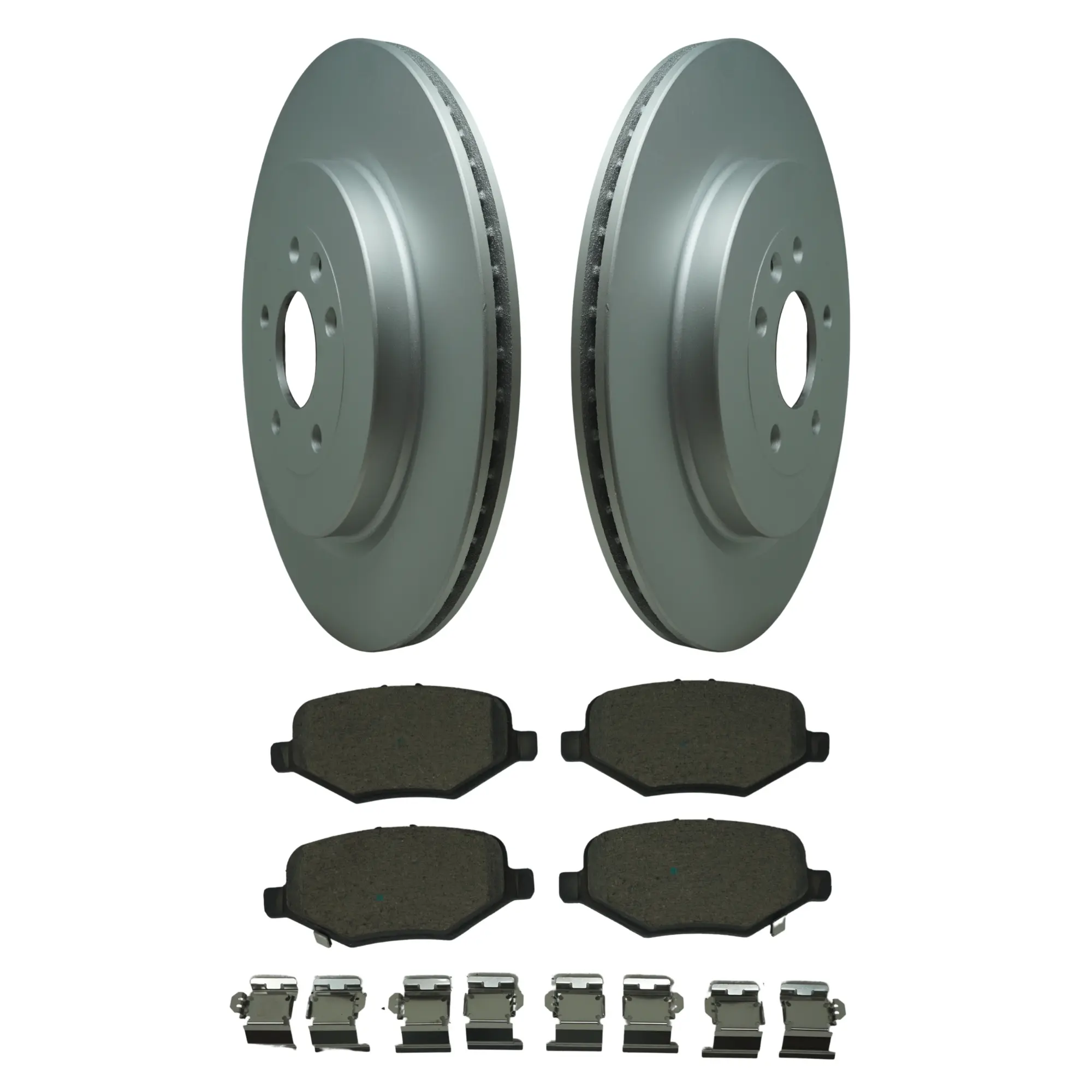 Coated Brake Rotor & Ceramic Pad Kit - main product image
