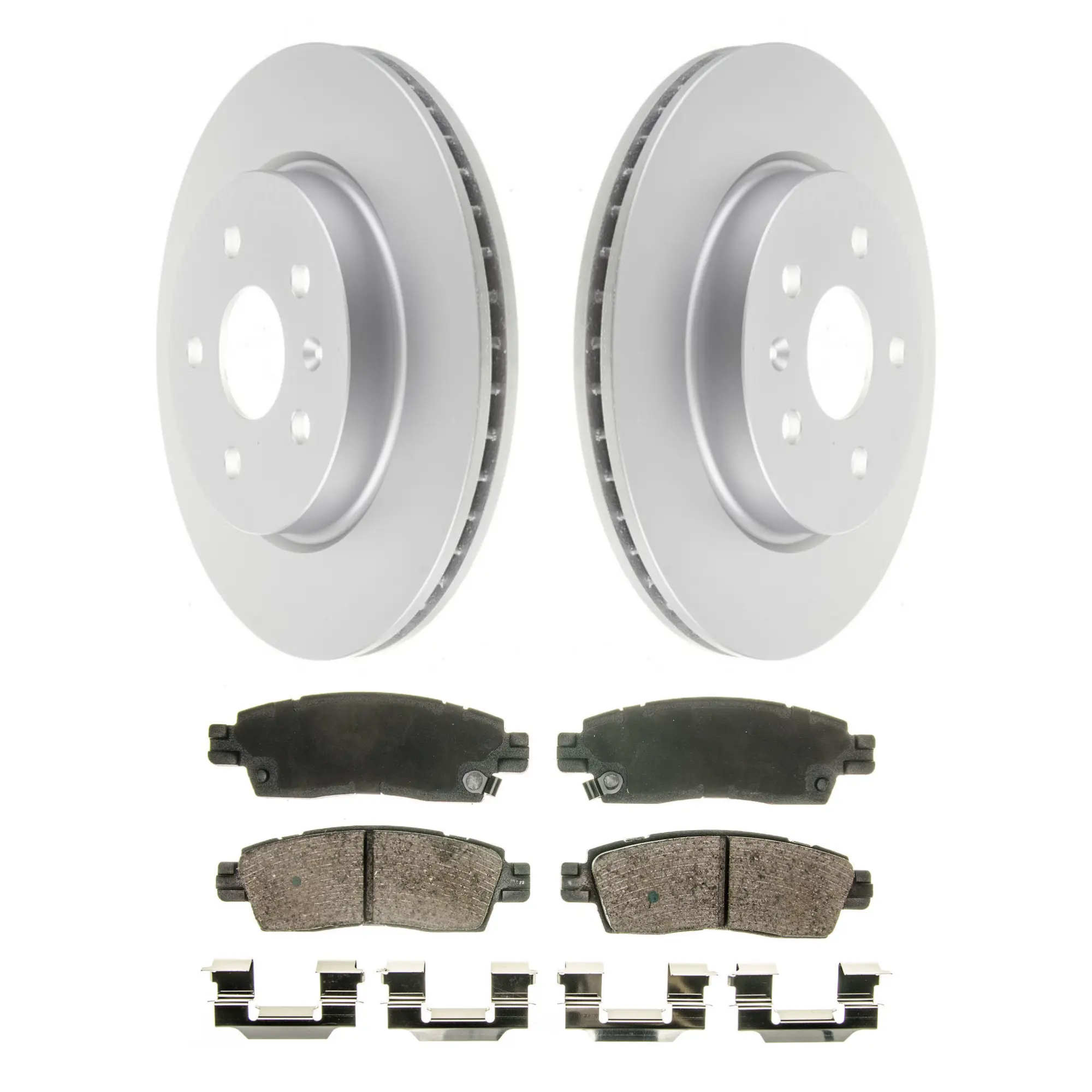 Coated Brake Rotor & Ceramic Pad Kit - main product image