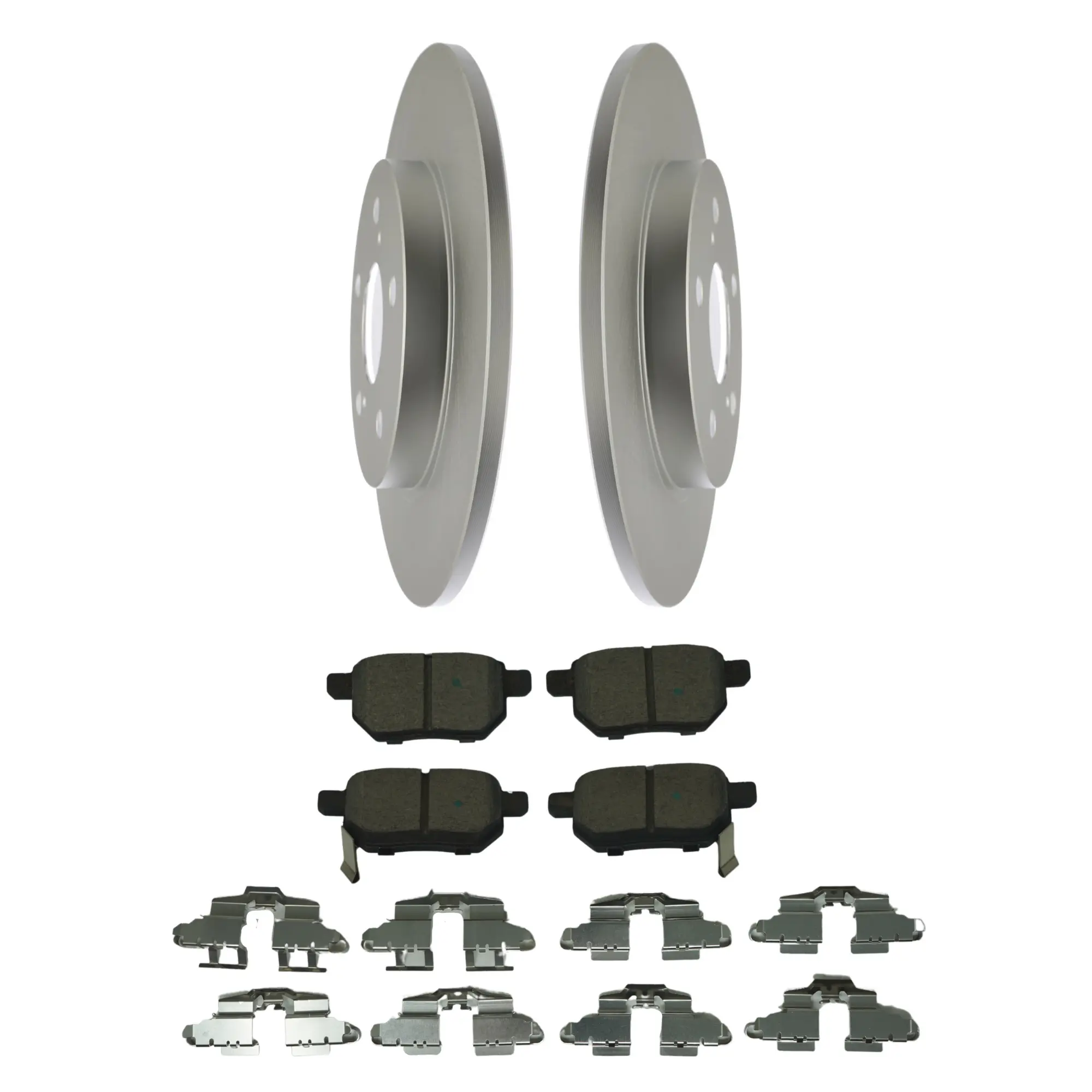 Coated Brake Rotor & Ceramic Pad Kit - main product image