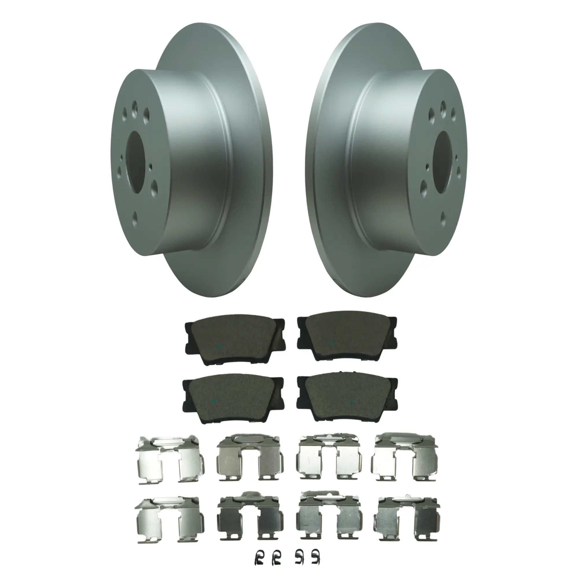 Coated Brake Rotor & Ceramic Pad Kit - main product image