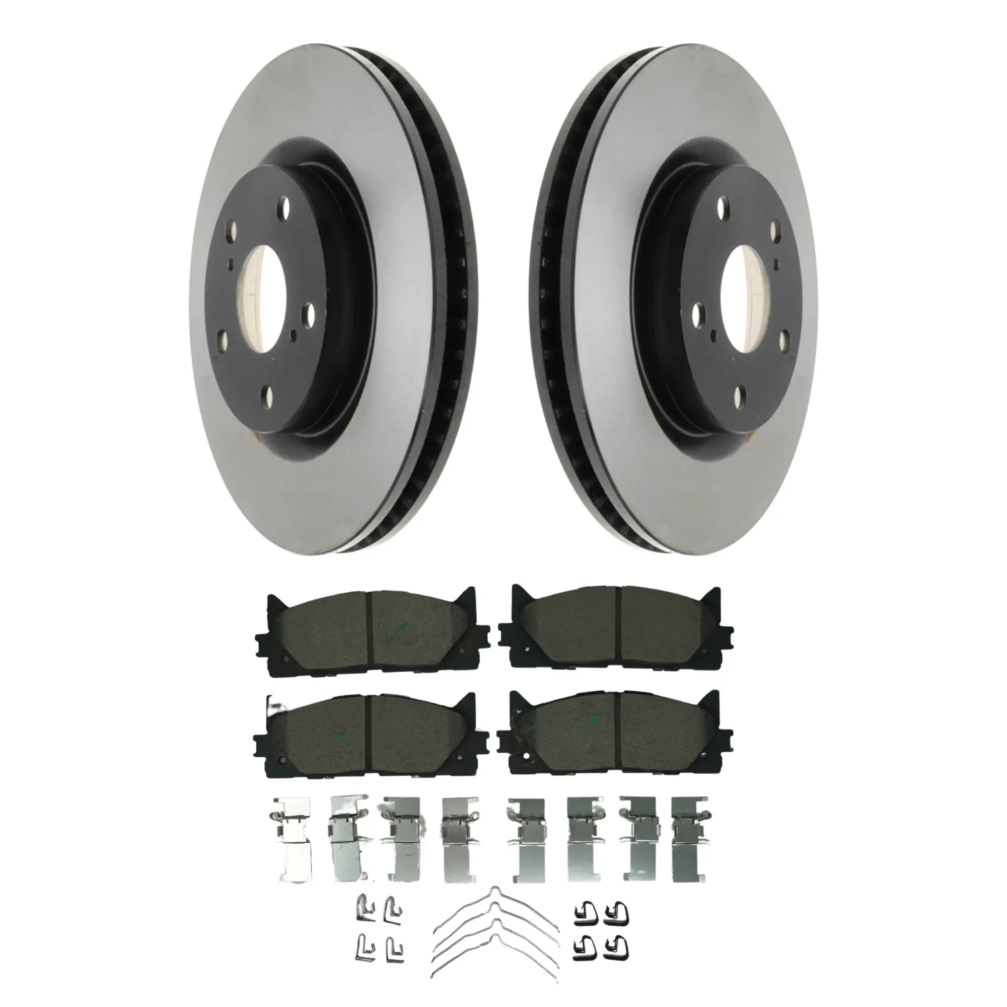 Coated Brake Rotor & Ceramic Pad Kit - main product image