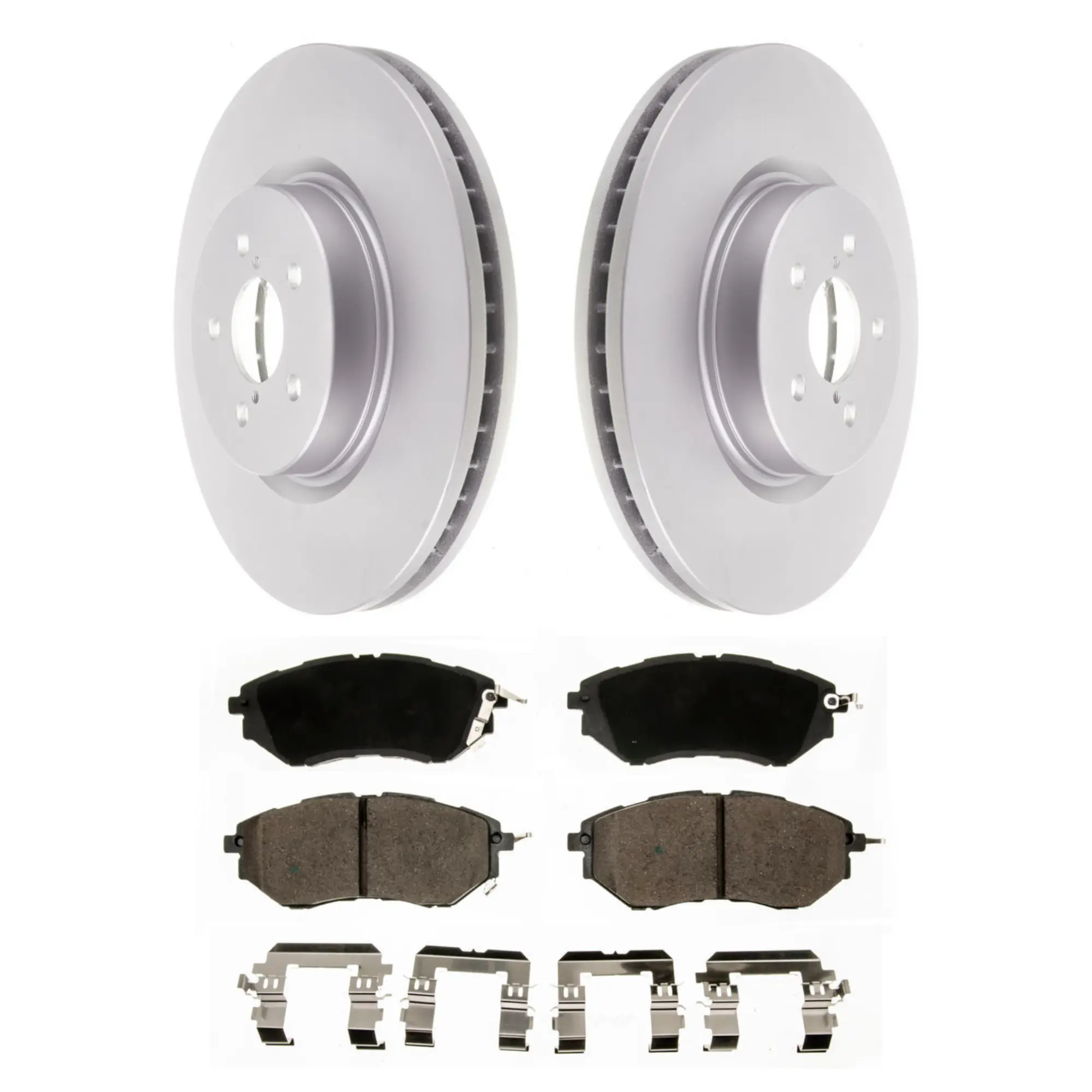 Coated Brake Rotor & Ceramic Pad Kit - main product image