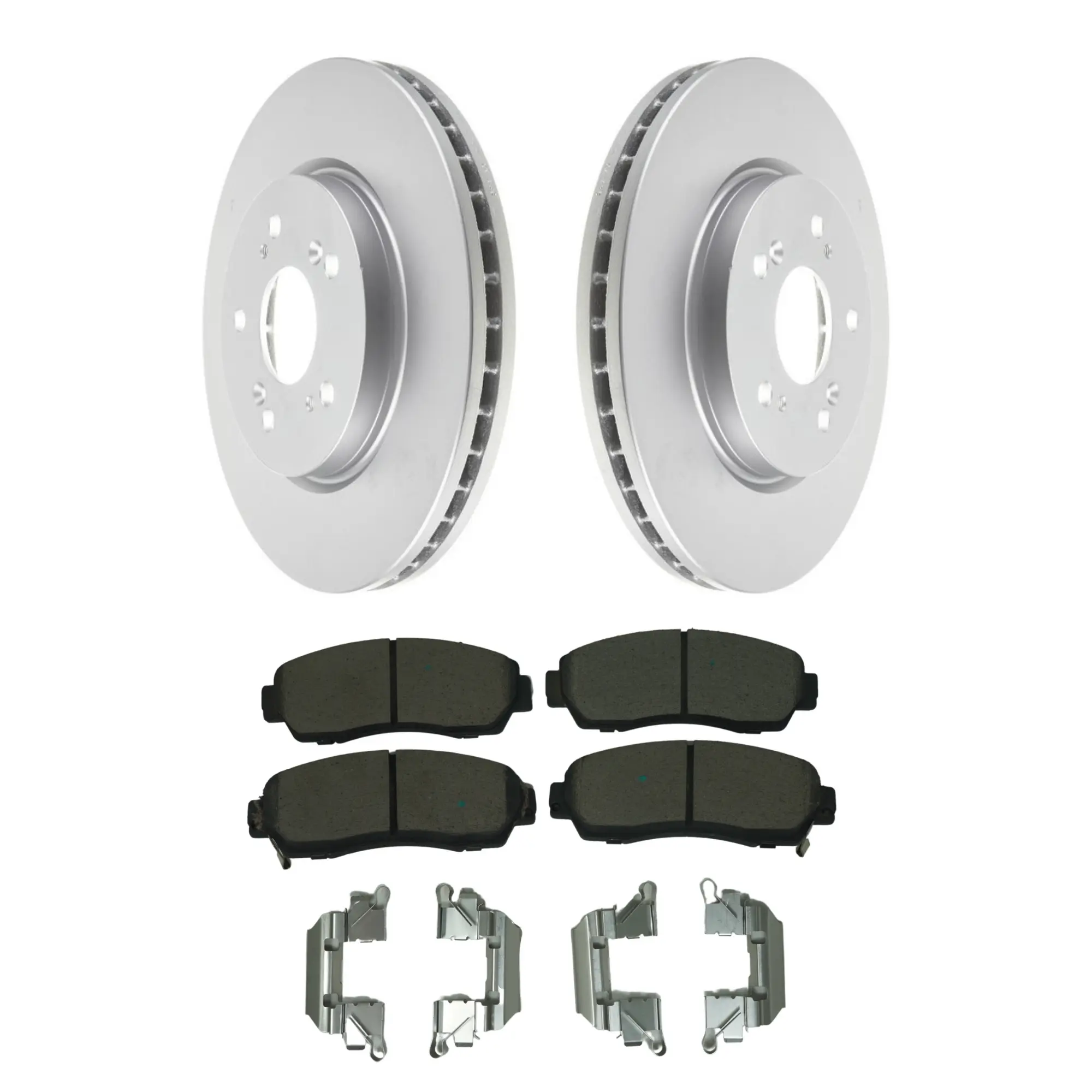 Coated Brake Rotor & Ceramic Pad Kit - main product image