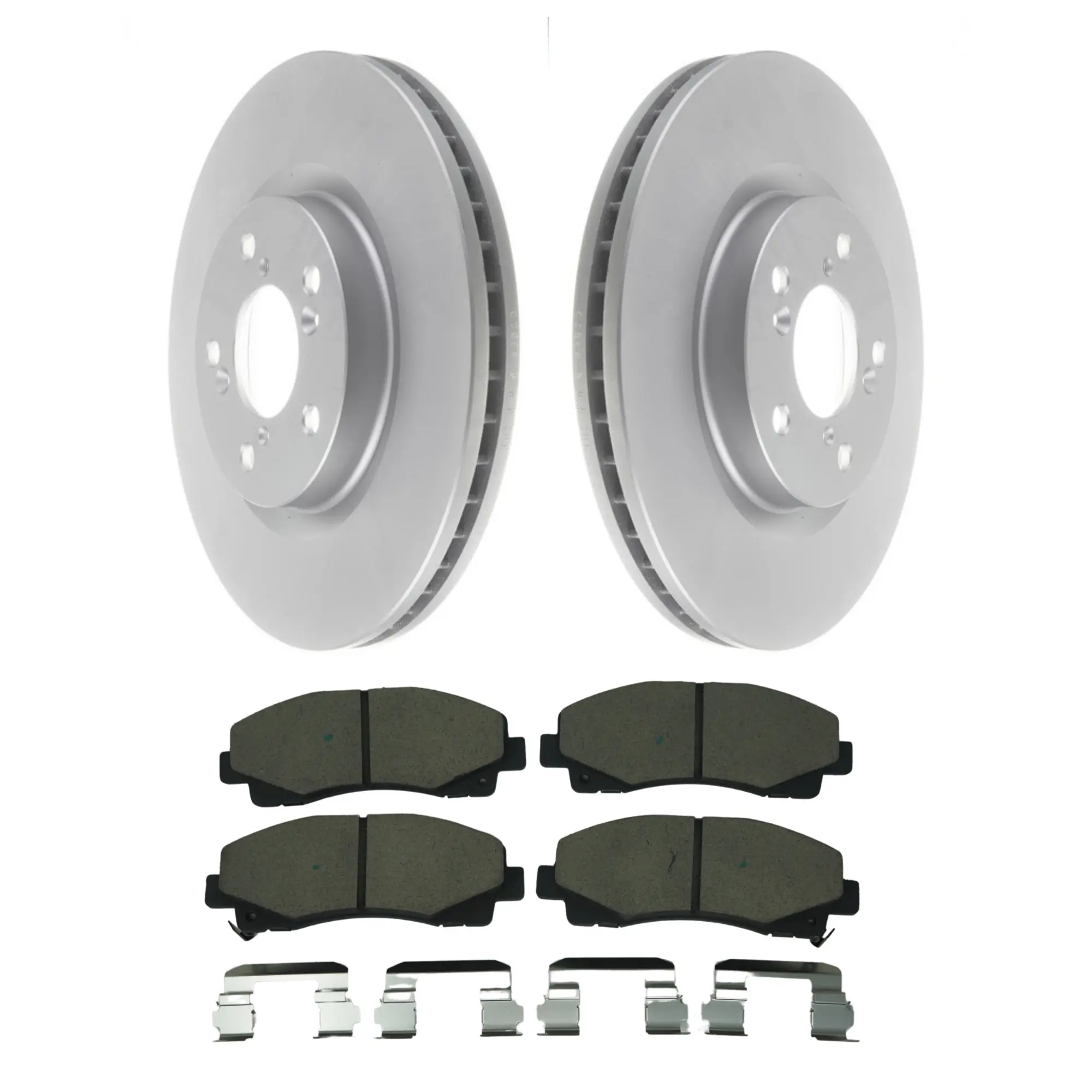 Coated Brake Rotor & Ceramic Pad Kit - main product image
