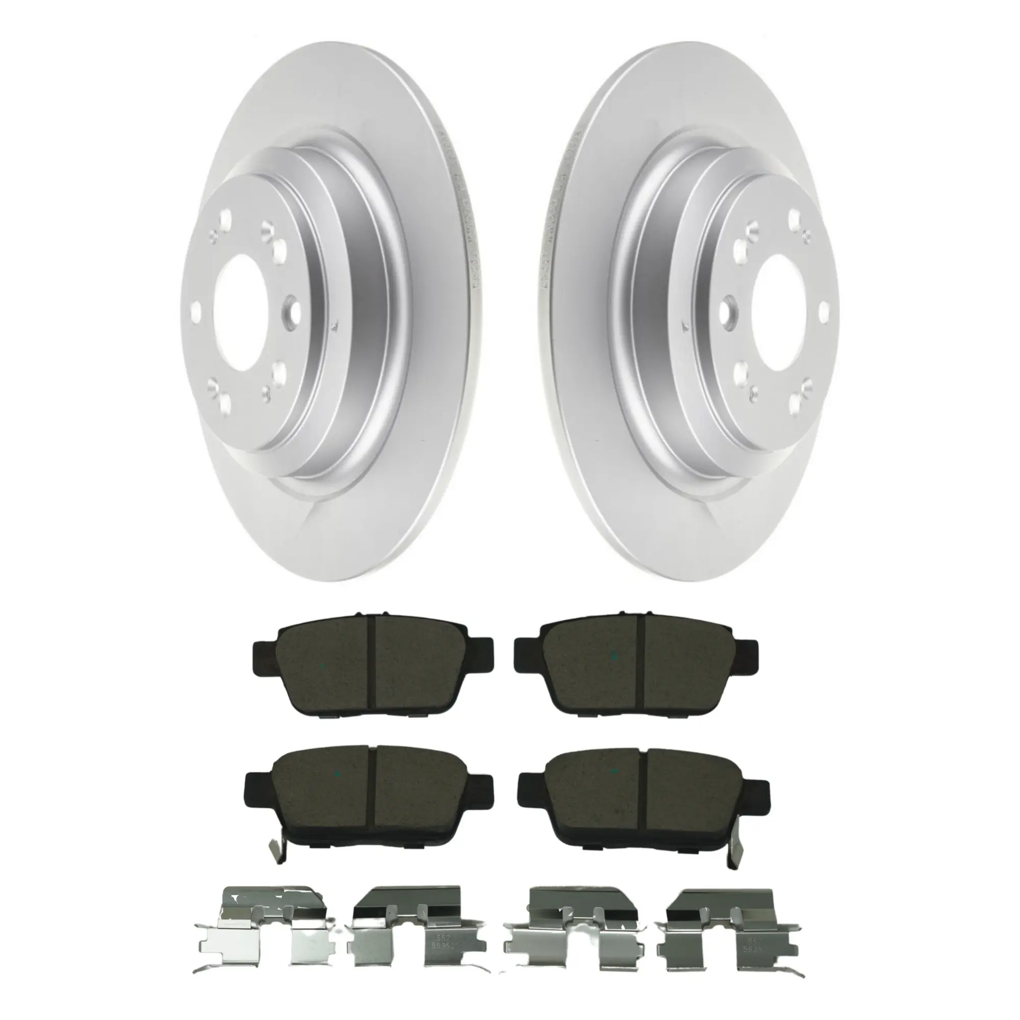 Coated Brake Rotor & Ceramic Pad Kit - image principale du produit