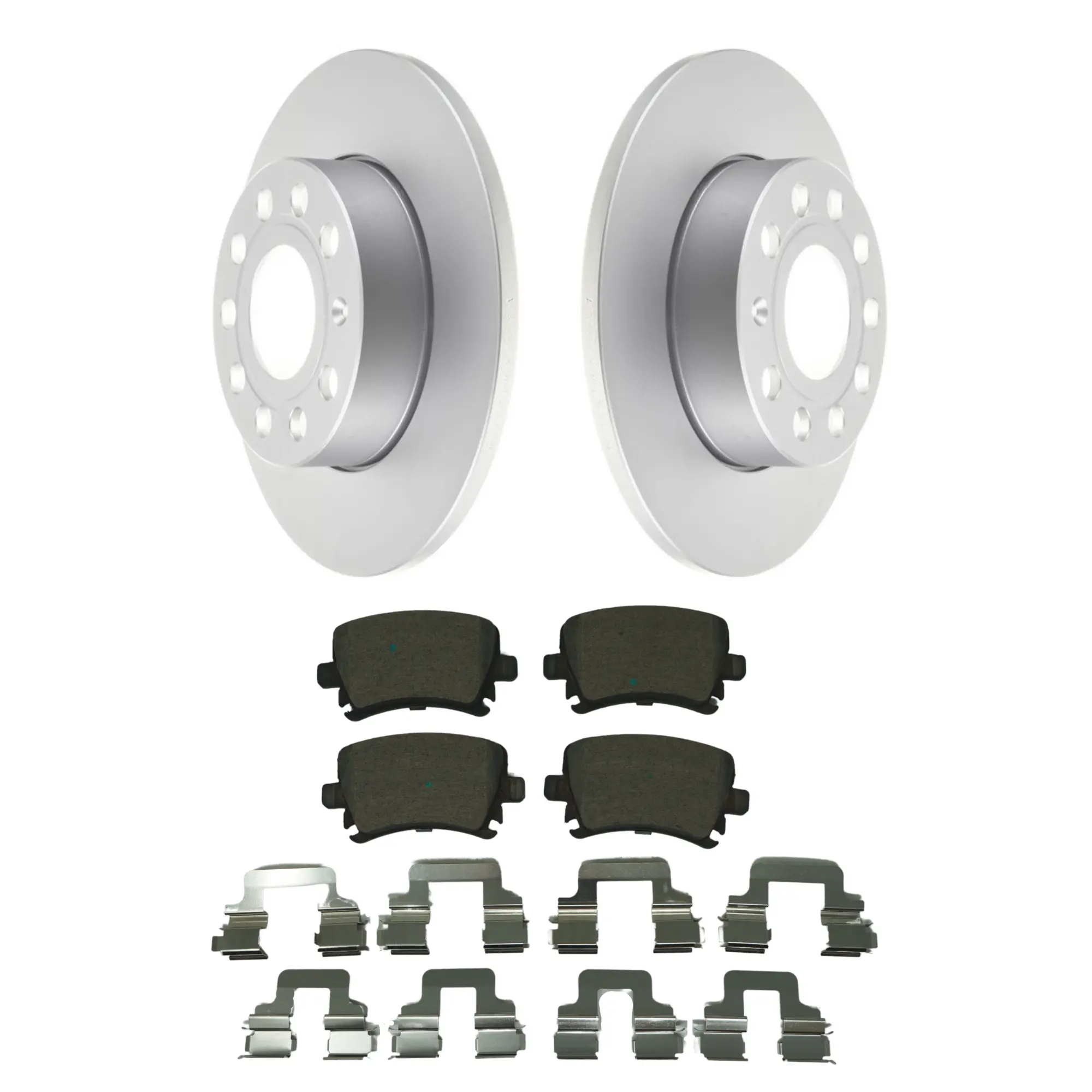 Coated Brake Rotor & Ceramic Pad Kit - main product image
