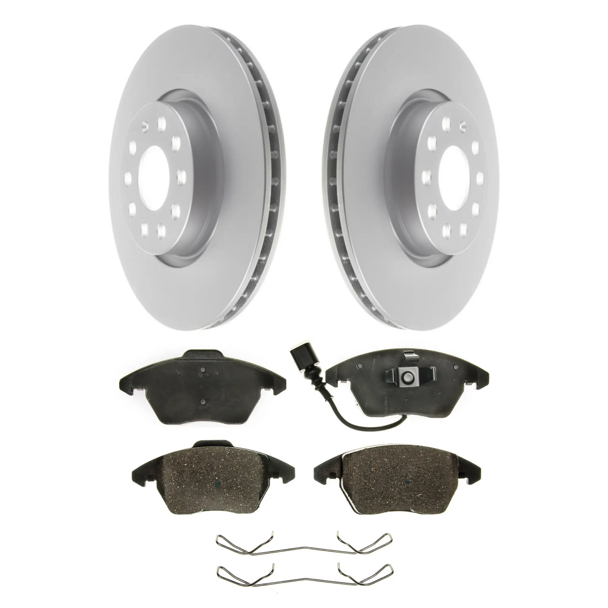 Coated Brake Rotor & Ceramic Pad Kit - main product image