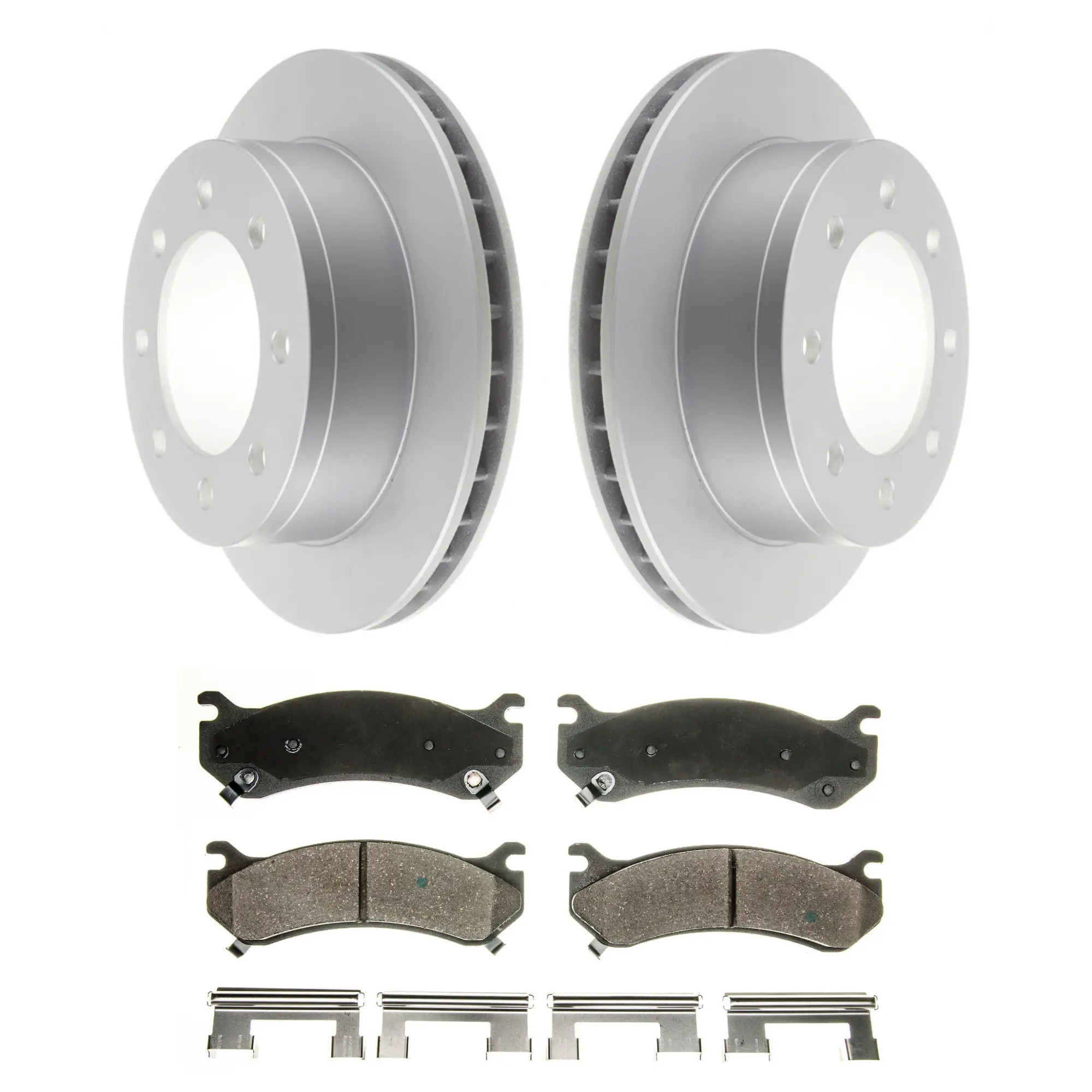 Coated Brake Rotor & Ceramic Pad Kit - main product image