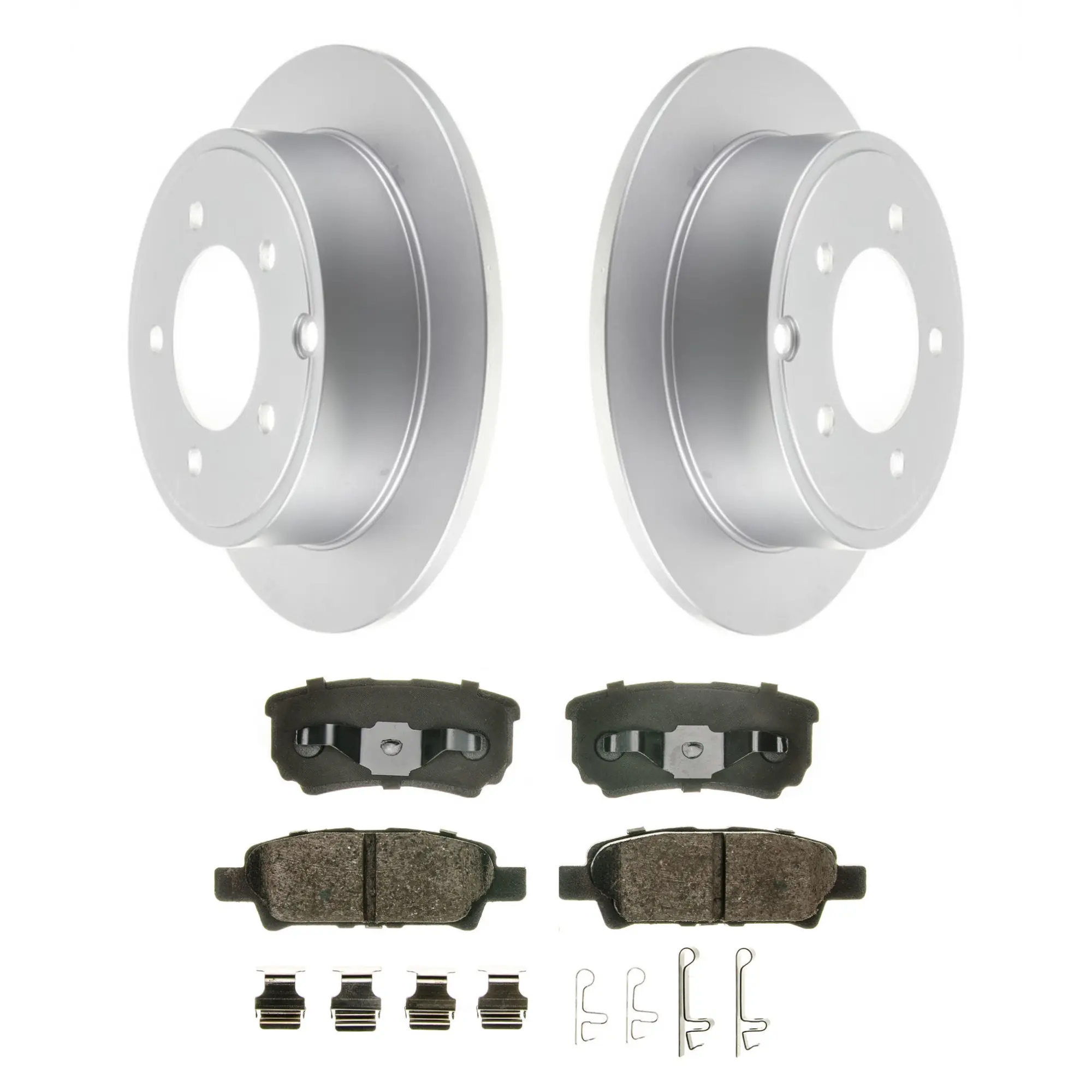 Coated Brake Rotor & Ceramic Pad Kit - main product image