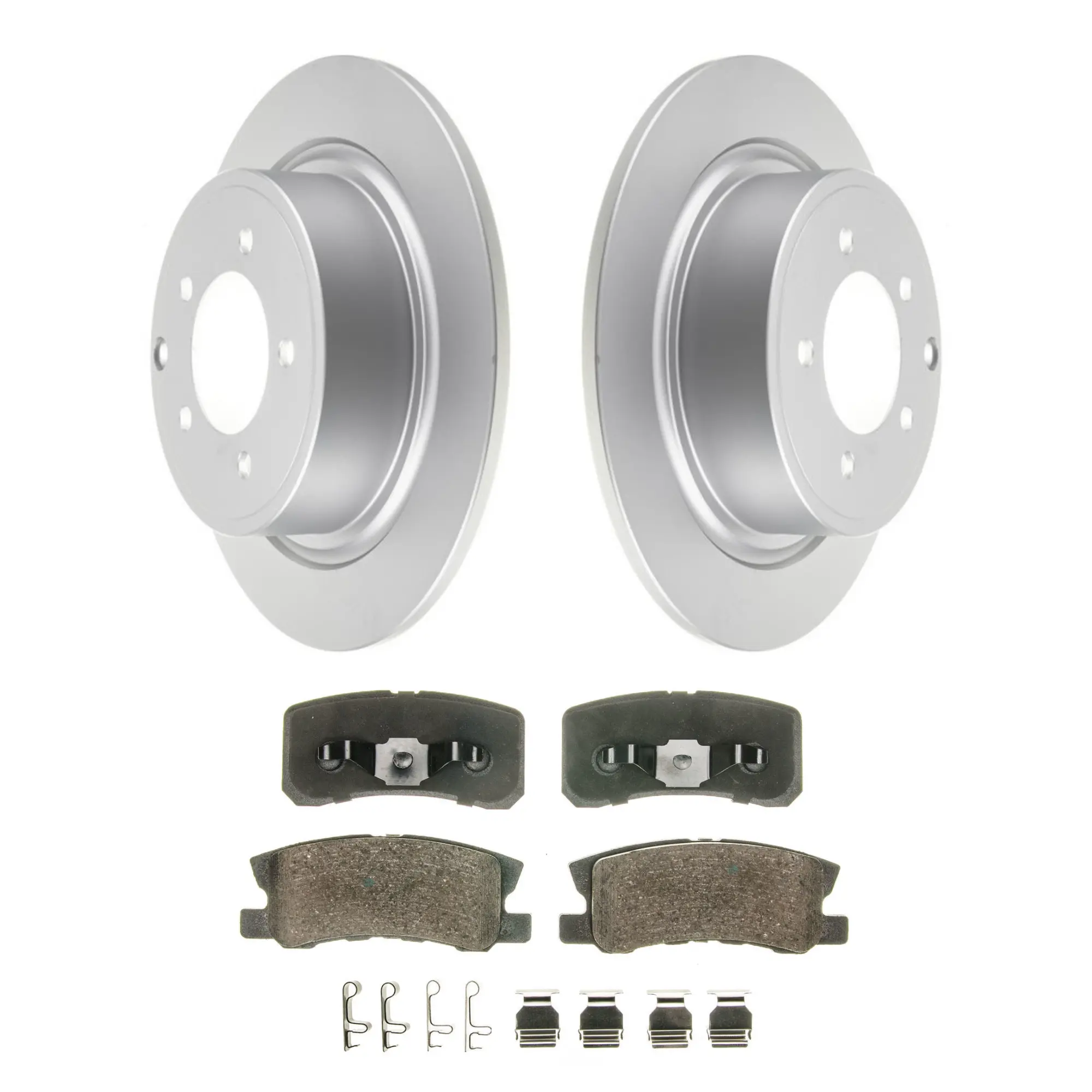 Coated Brake Rotor & Ceramic Pad Kit - main product image