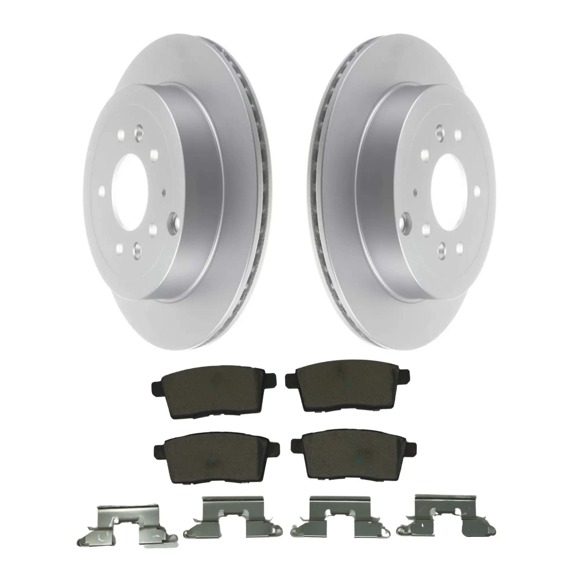 Coated Brake Rotor & Ceramic Pad Kit - main product image