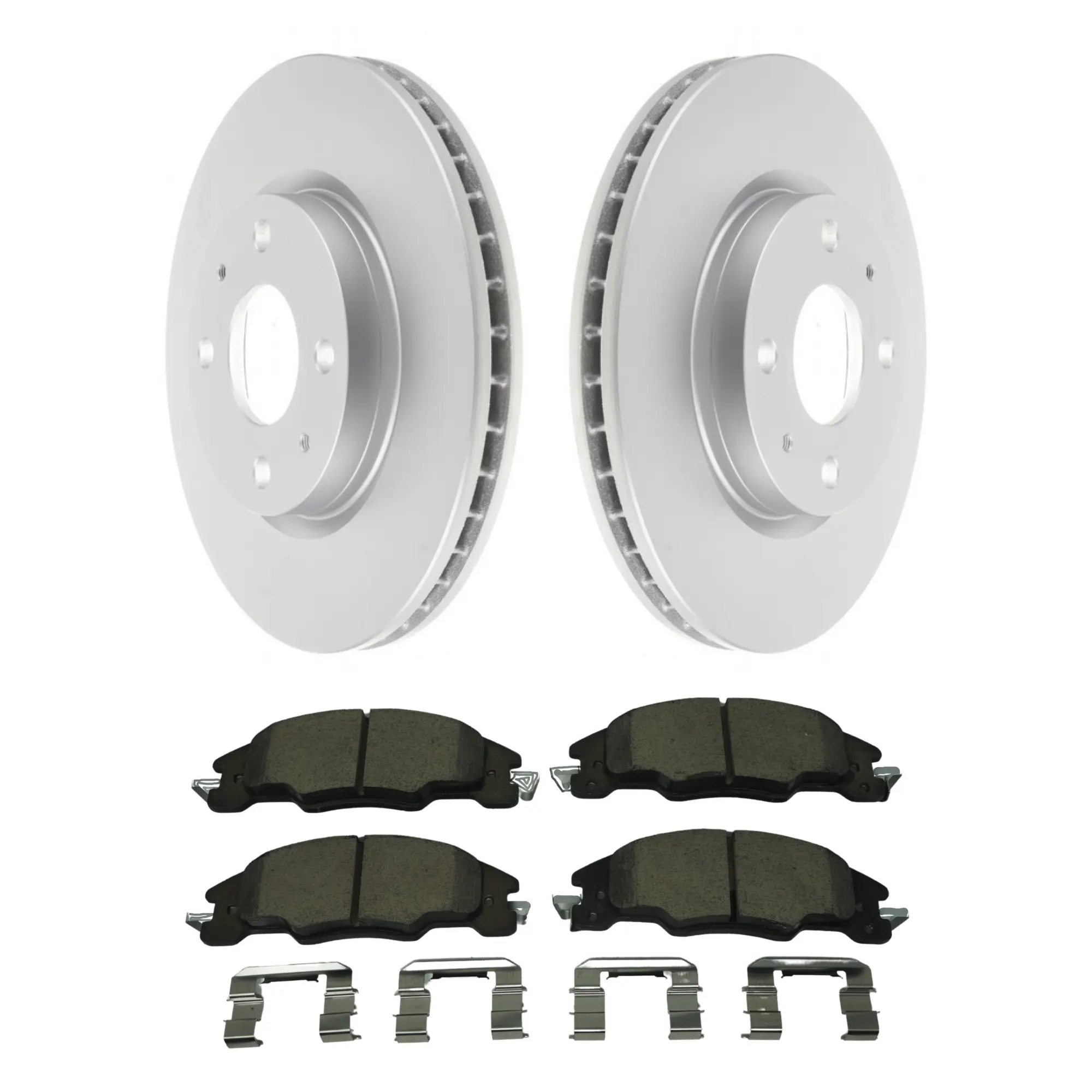 Coated Brake Rotor & Ceramic Pad Kit - main product image