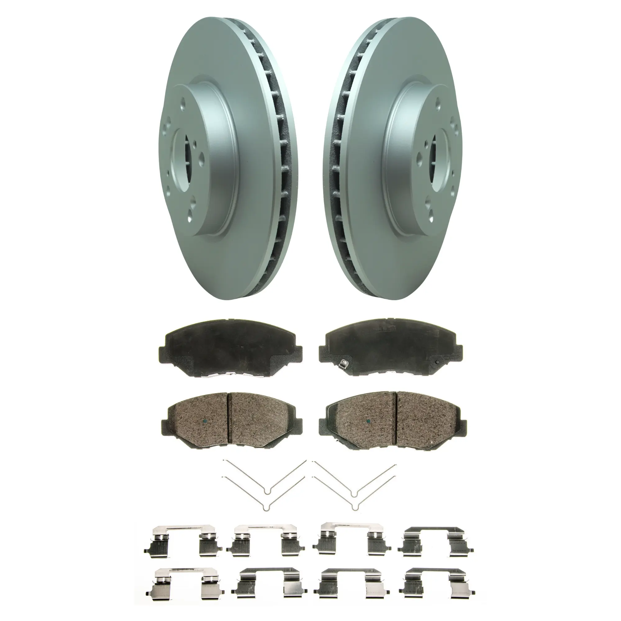 Coated Brake Rotor & Ceramic Pad Kit - main product image
