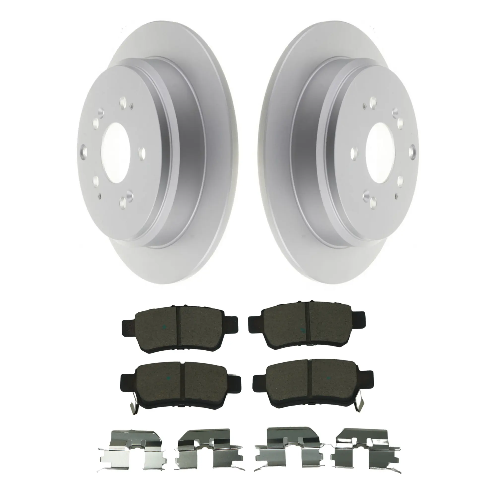 Coated Brake Rotor & Ceramic Pad Kit - main product image