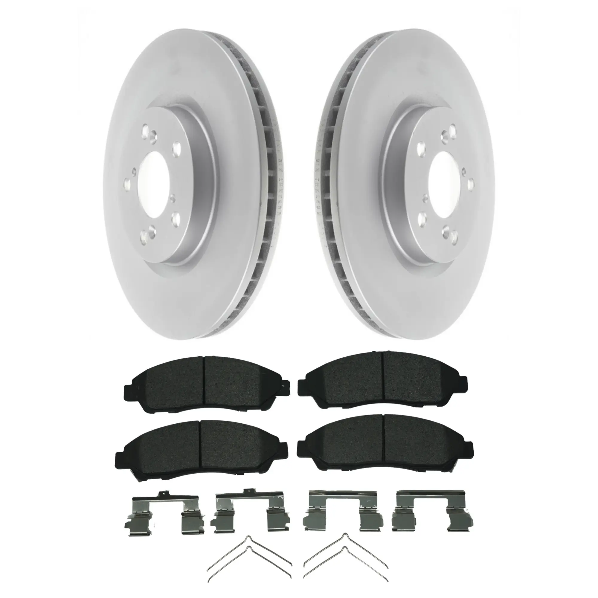 Coated Brake Rotor & Ceramic Pad Kit - main product image
