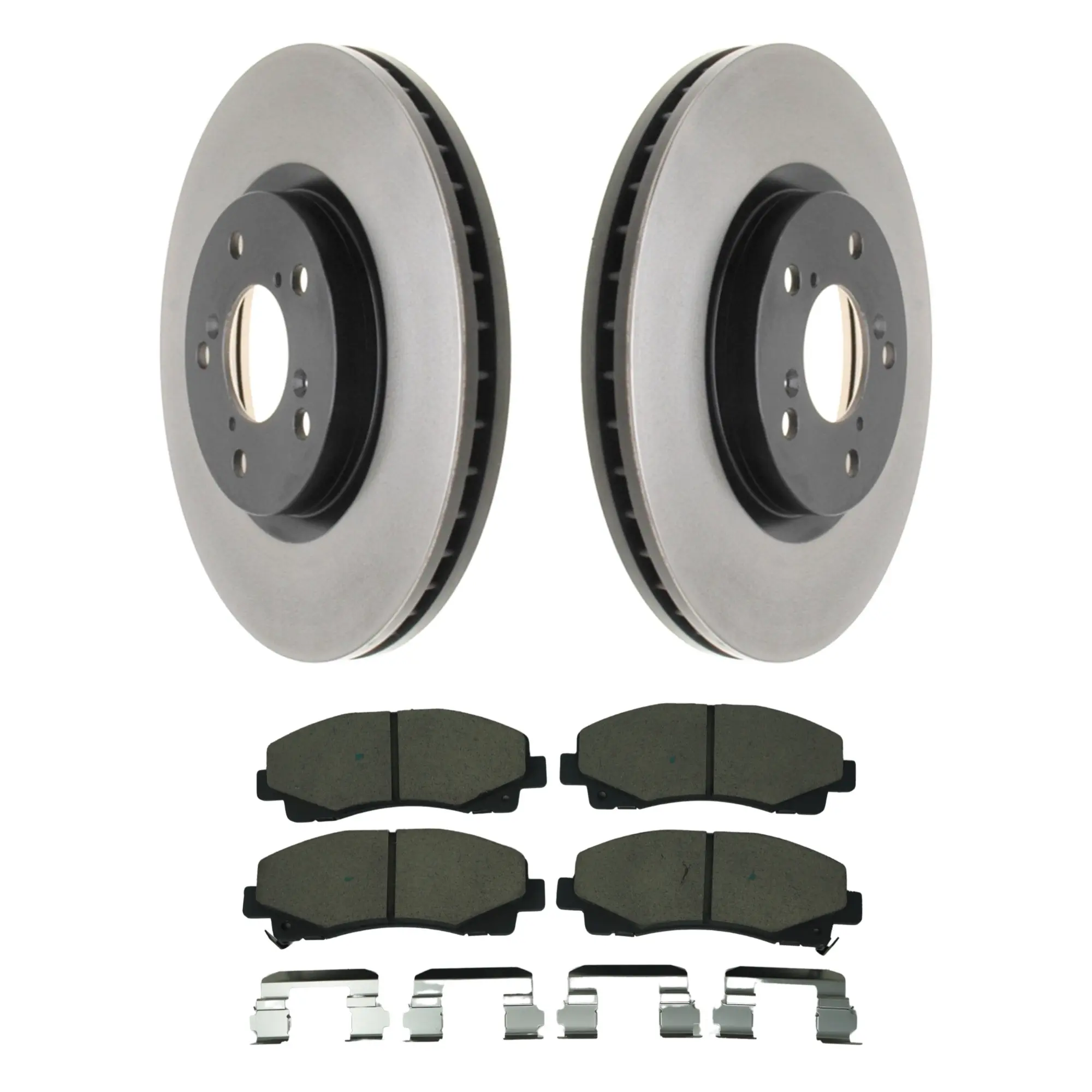Coated Brake Rotor & Ceramic Pad Kit - main product image