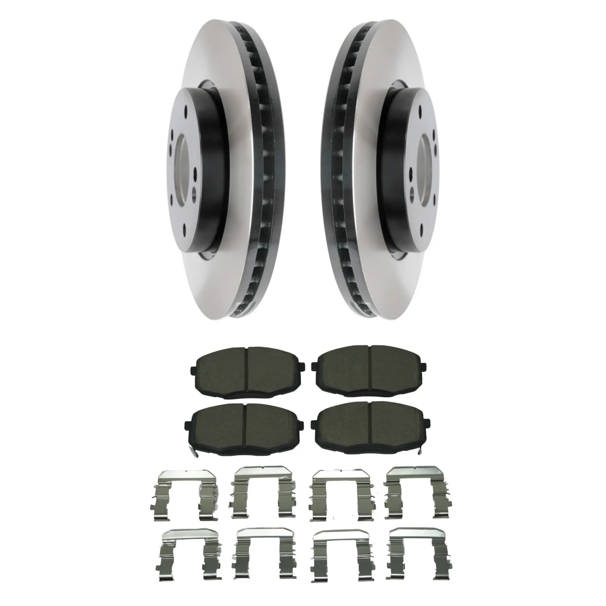 Coated Brake Rotor & Ceramic Pad Kit - main product image