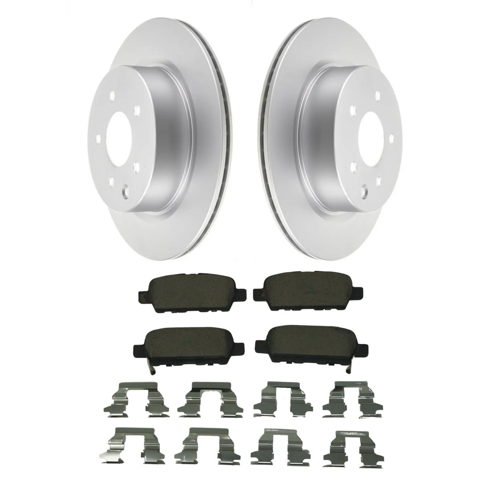 Coated Brake Rotor & Ceramic Pad Kit - main product image