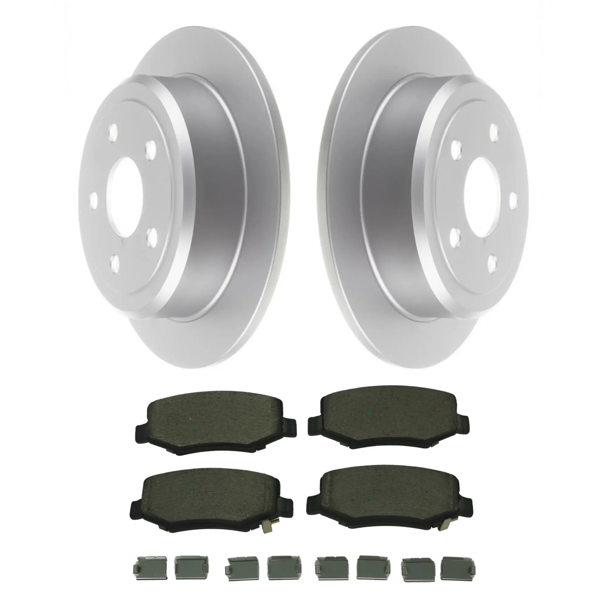 Coated Brake Rotor & Ceramic Pad Kit - image principale du produit