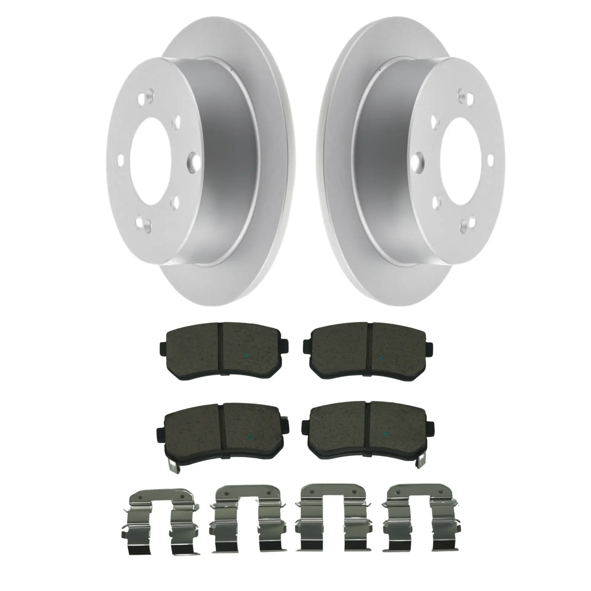 Coated Brake Rotor & Ceramic Pad Kit - main product image