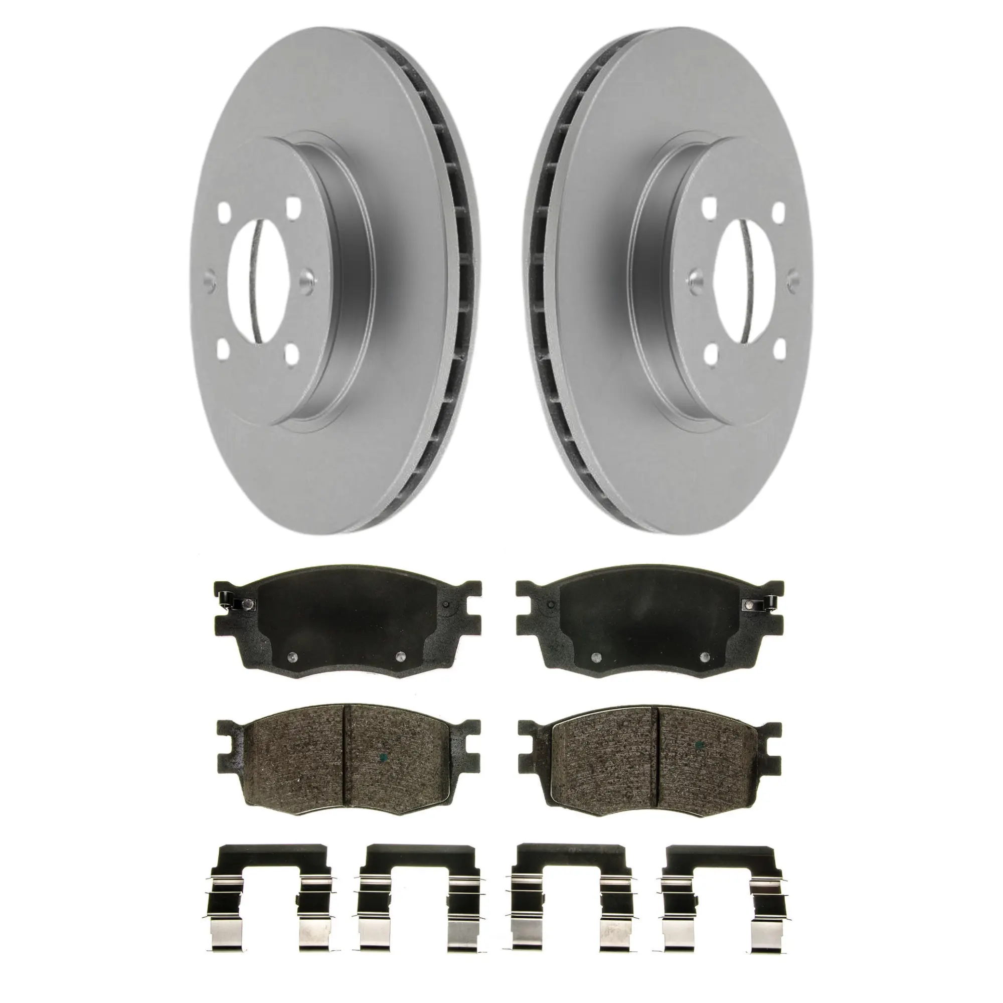 Coated Brake Rotor & Ceramic Pad Kit - main product image