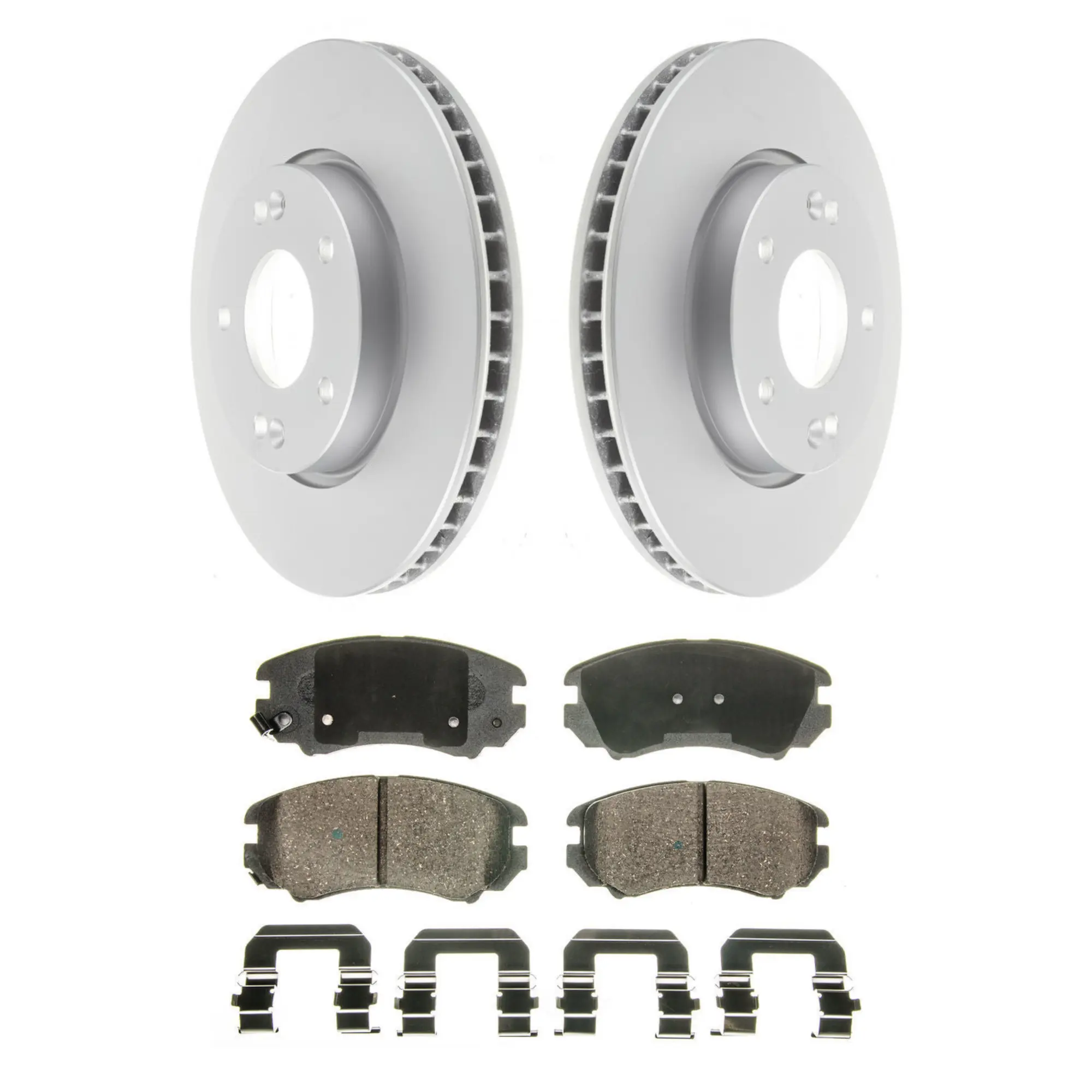 Coated Brake Rotor & Ceramic Pad Kit - main product image