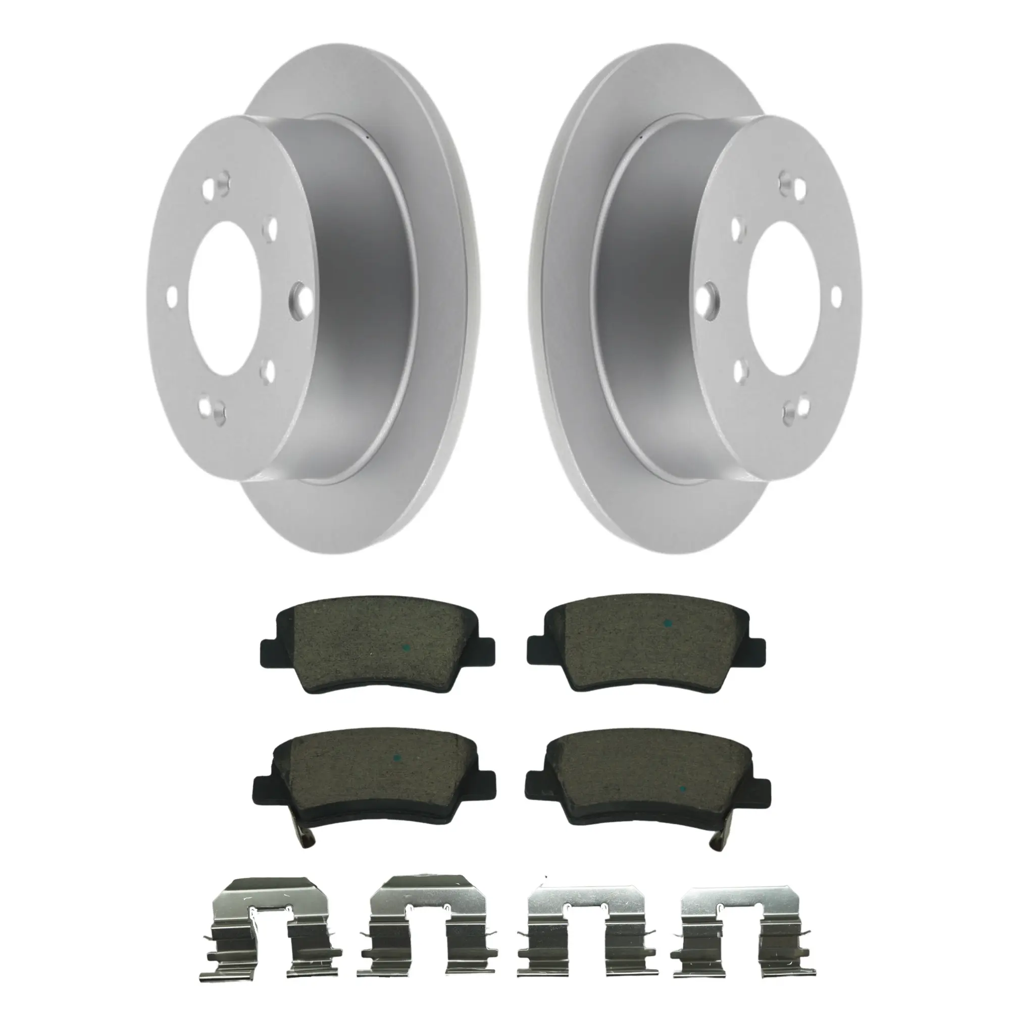 Coated Brake Rotor & Ceramic Pad Kit - main product image