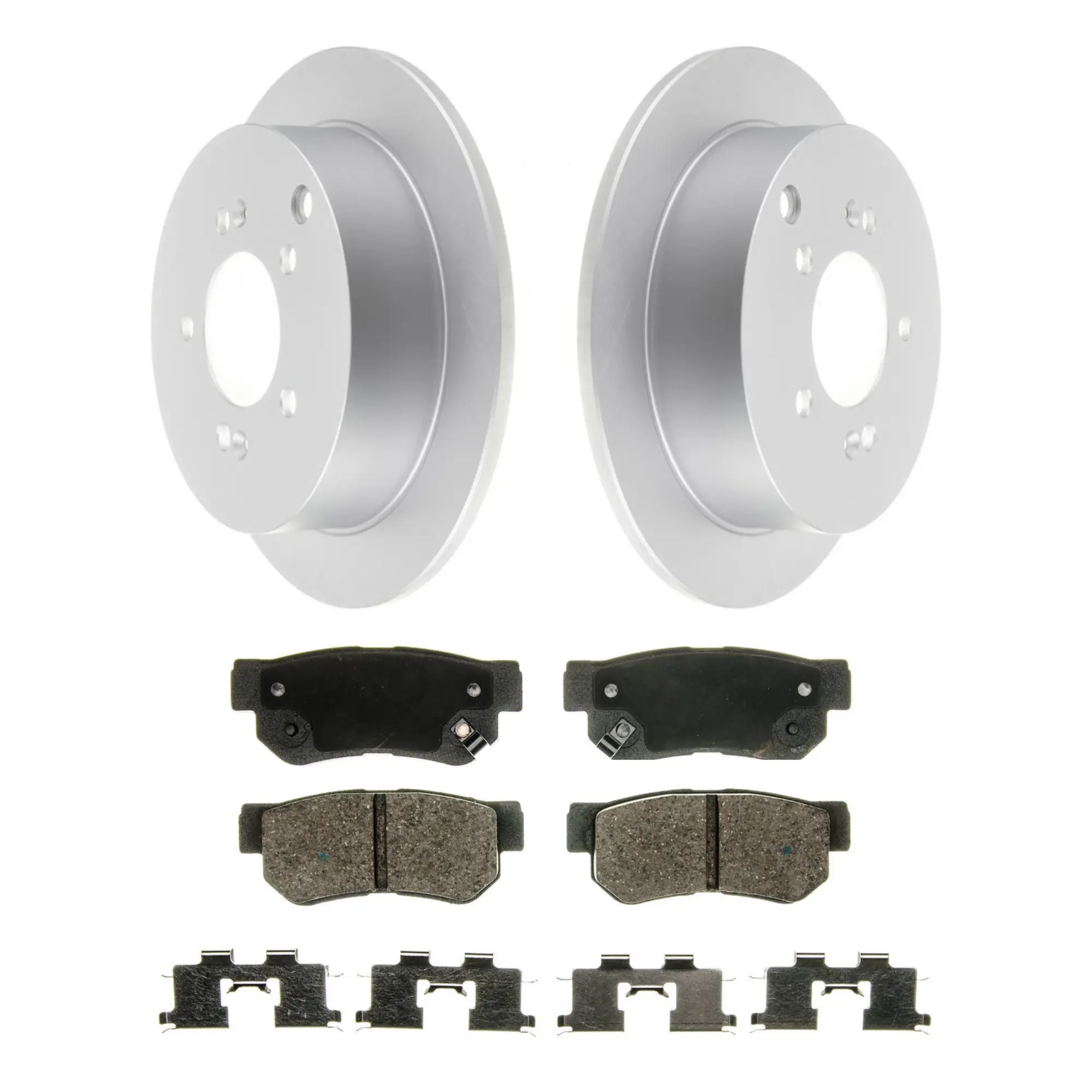 Coated Brake Rotor & Ceramic Pad Kit - main product image
