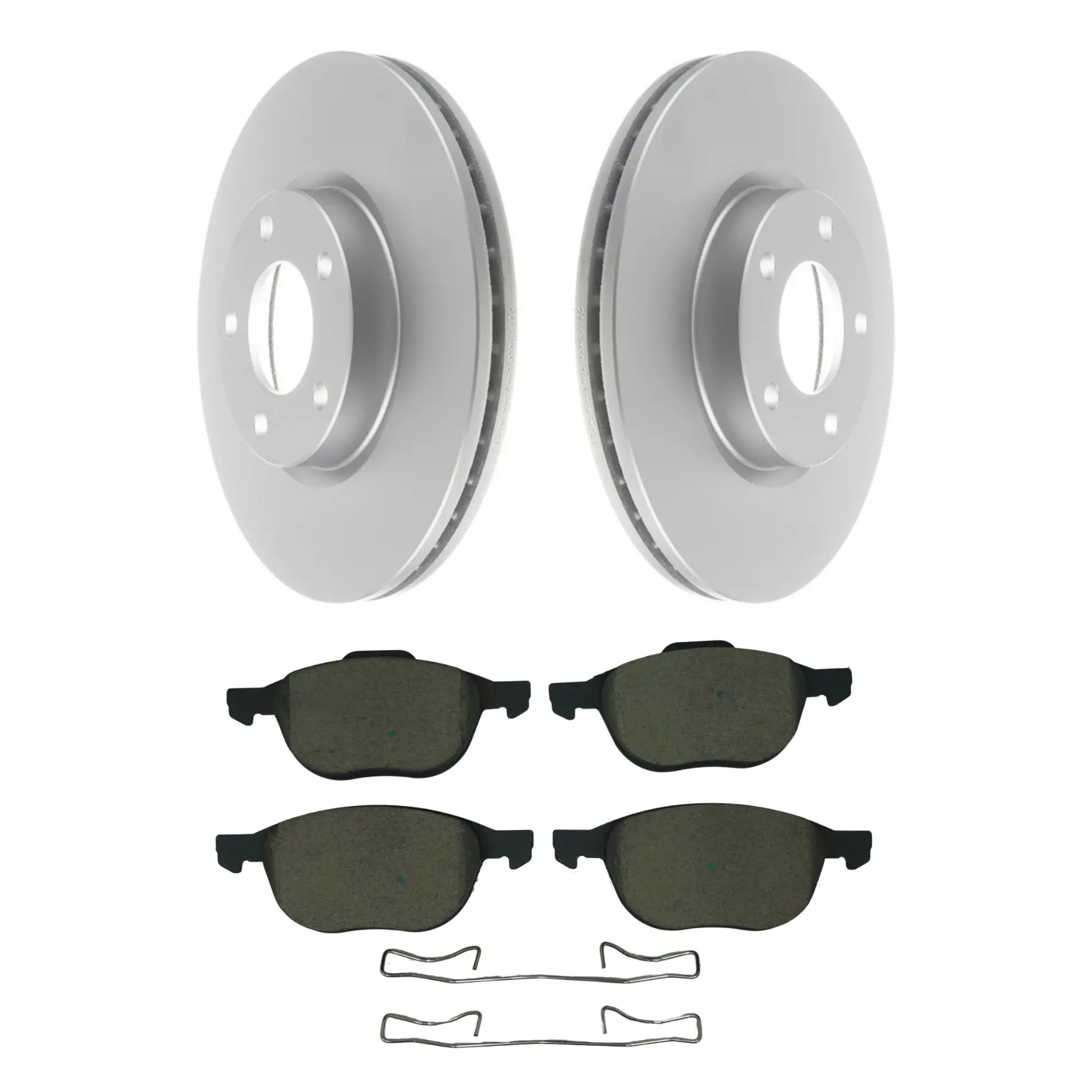 Coated Brake Rotor & Ceramic Pad Kit - main product image