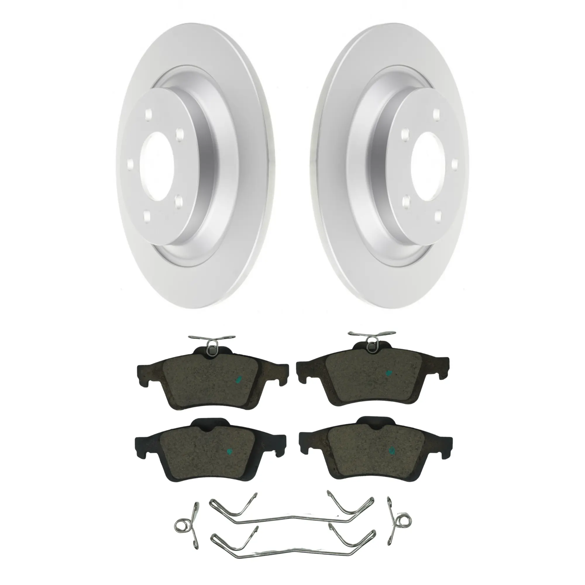 Coated Brake Rotor & Ceramic Pad Kit - main product image