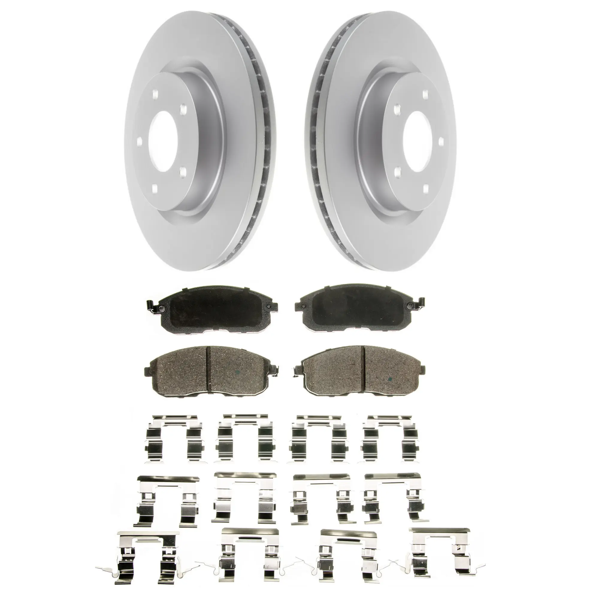 Coated Brake Rotor & Ceramic Pad Kit - main product image