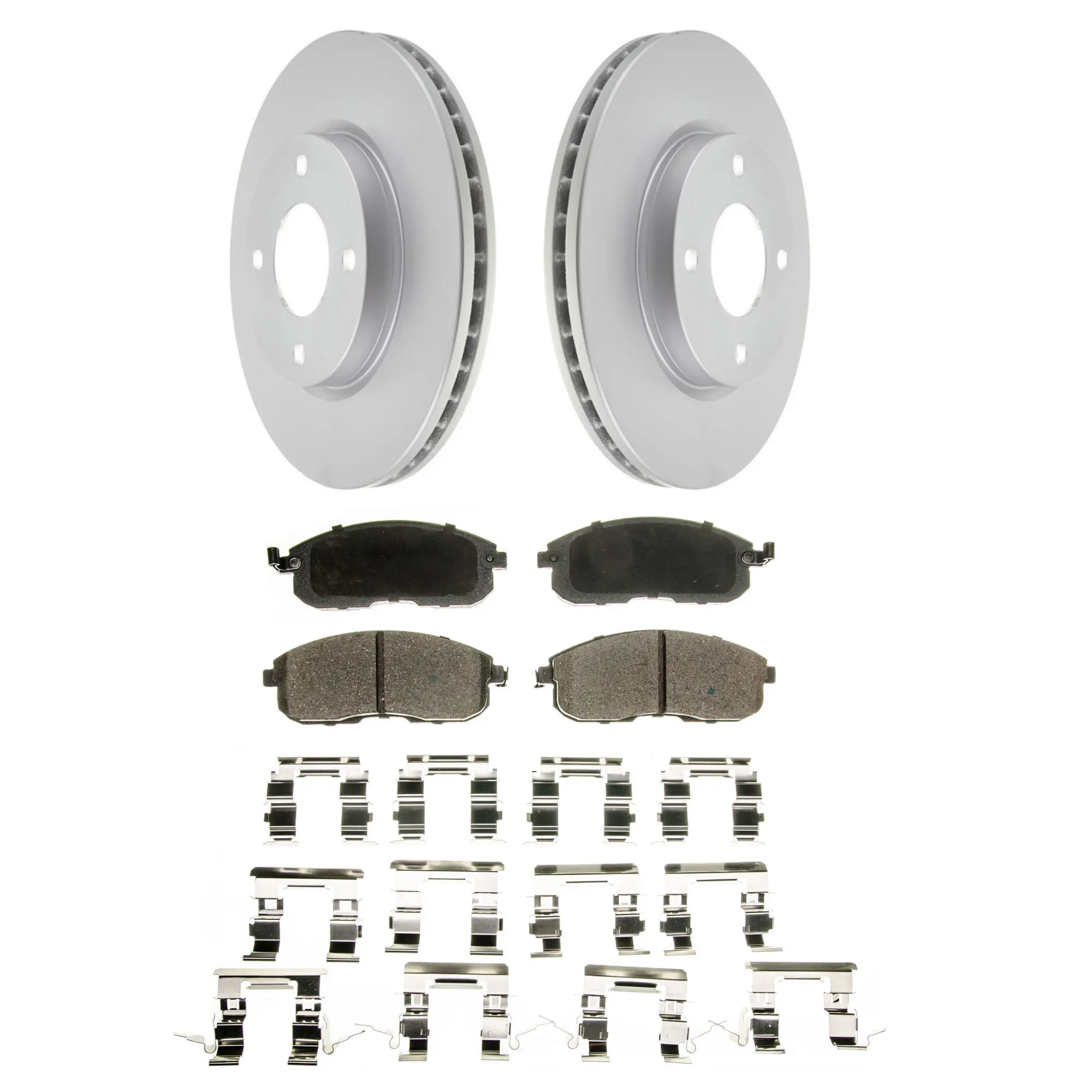 Coated Brake Rotor & Ceramic Pad Kit - main product image