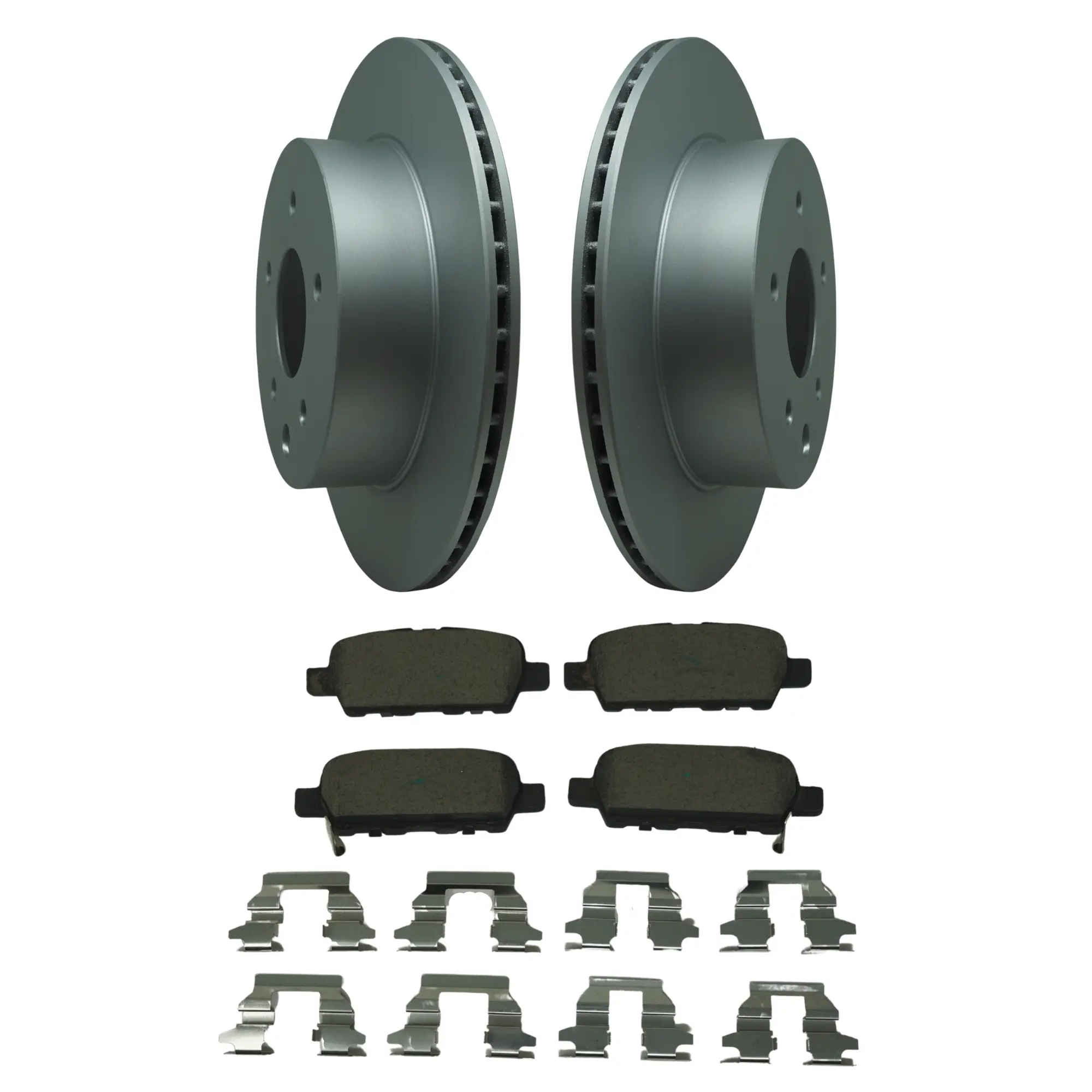 Coated Brake Rotor & Ceramic Pad Kit - main product image
