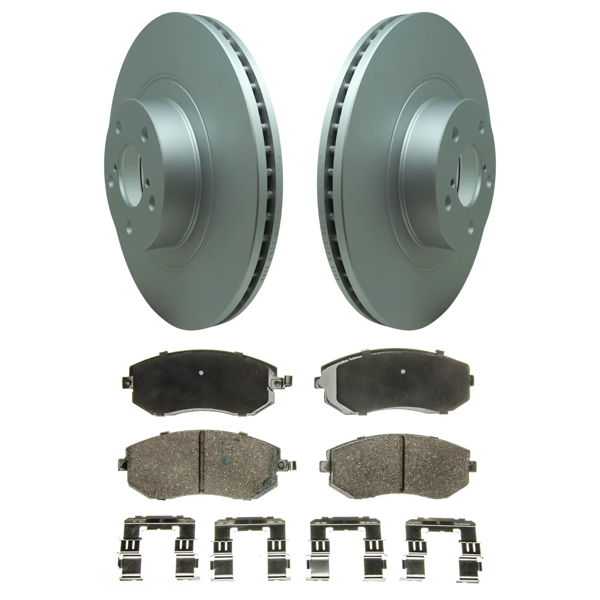 Coated Brake Rotor & Ceramic Pad Kit - main product image