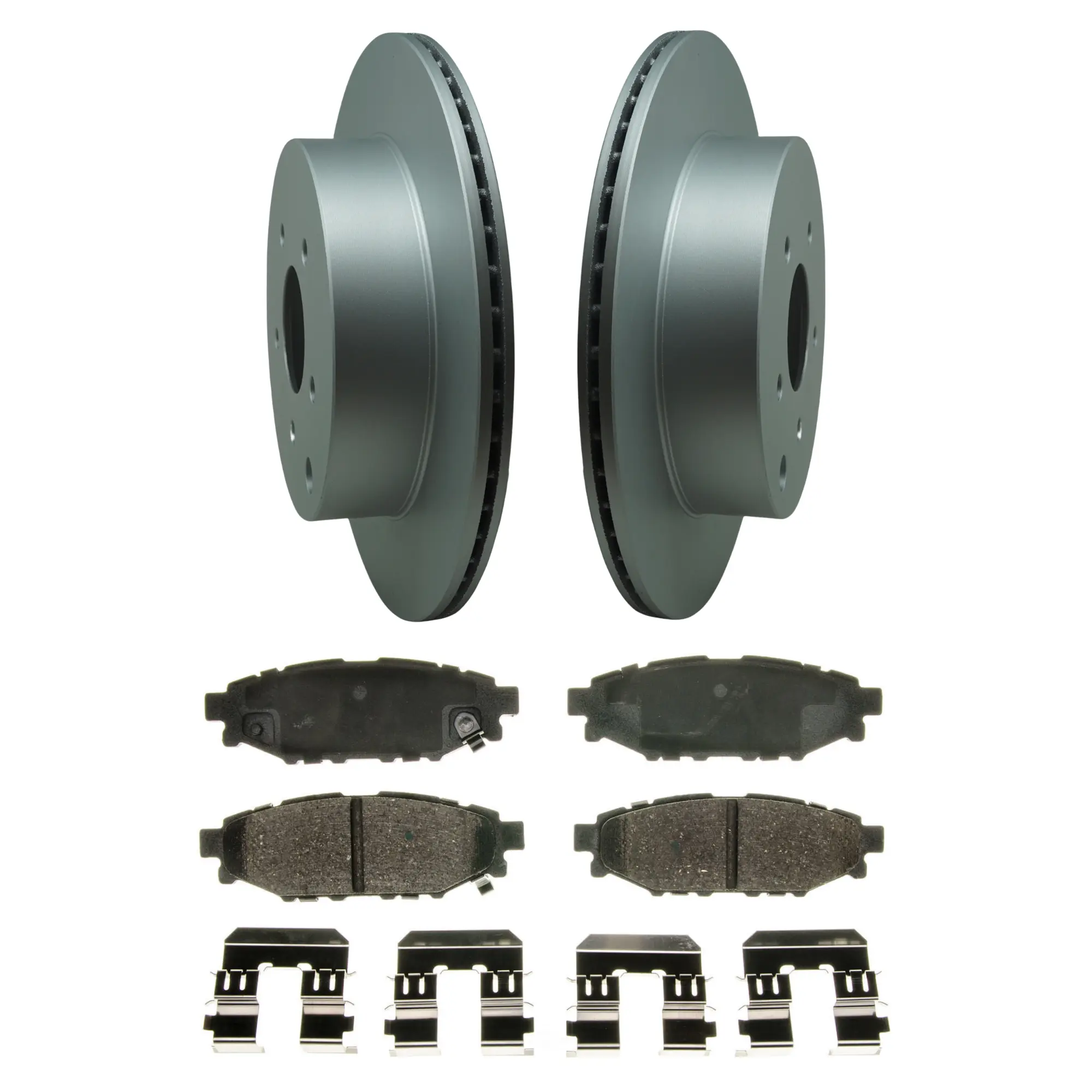 Coated Brake Rotor & Ceramic Pad Kit - image principale du produit