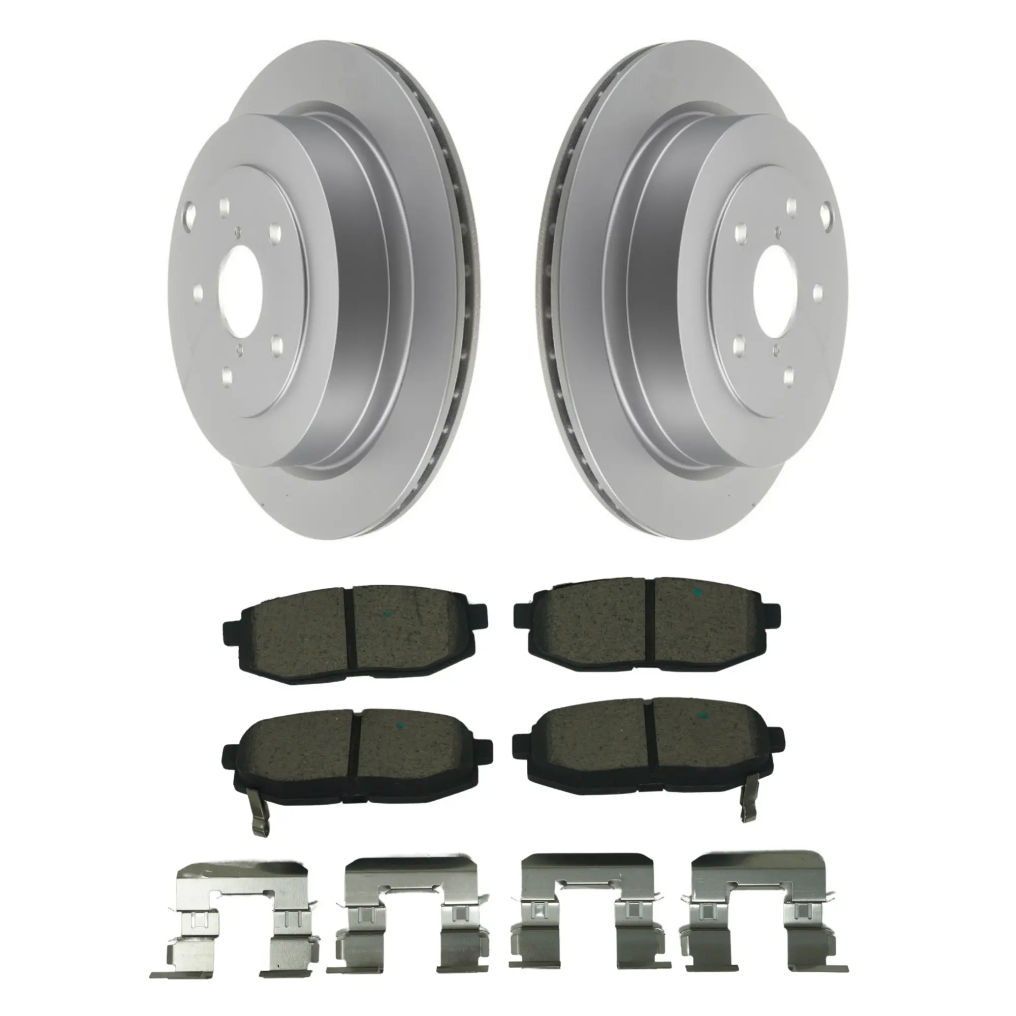Coated Brake Rotor & Ceramic Pad Kit - main product image
