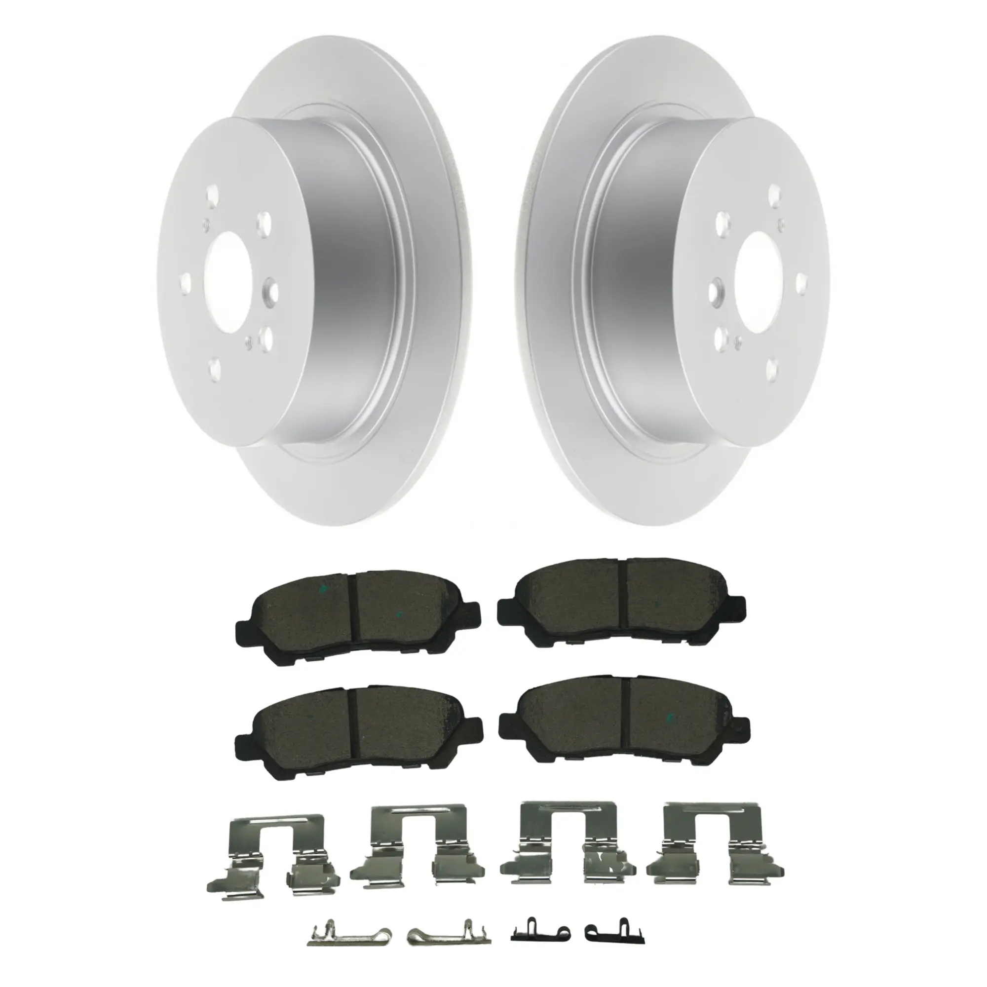 Coated Brake Rotor & Ceramic Pad Kit - main product image