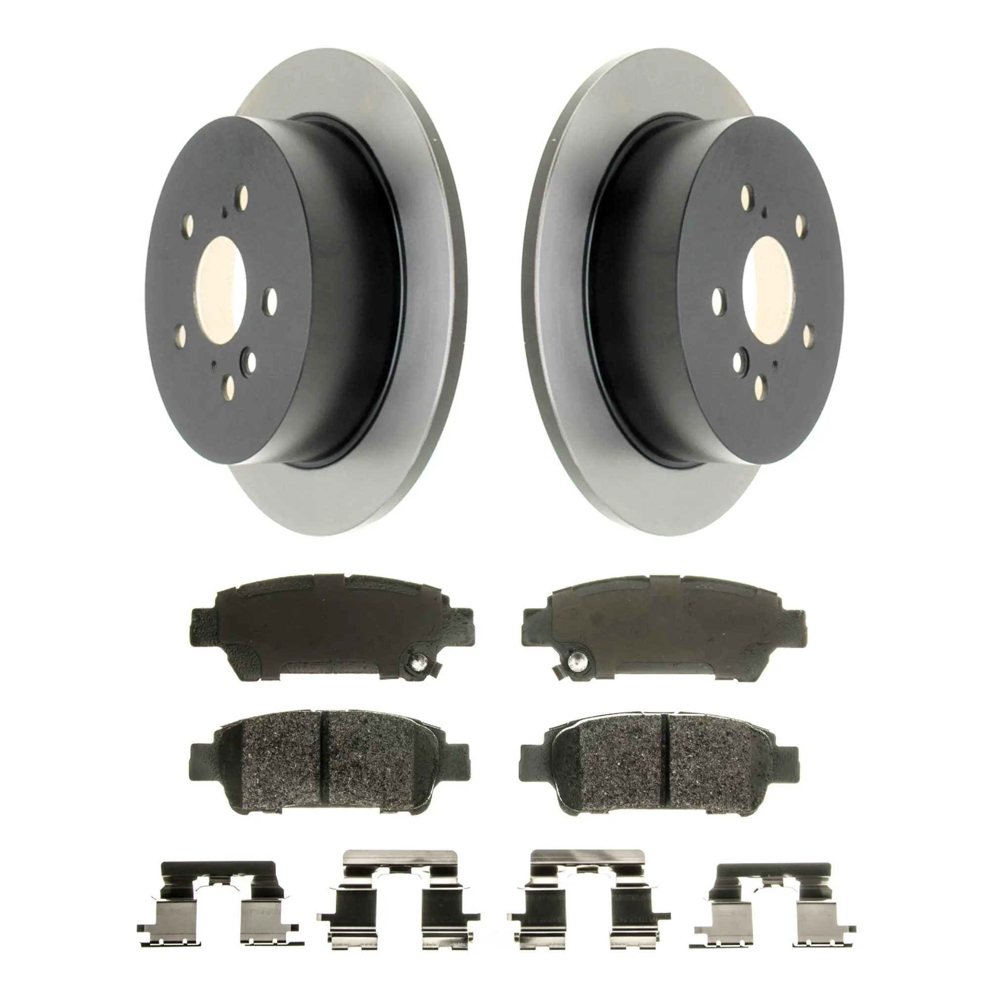 Coated Brake Rotor & Ceramic Pad Kit - main product image