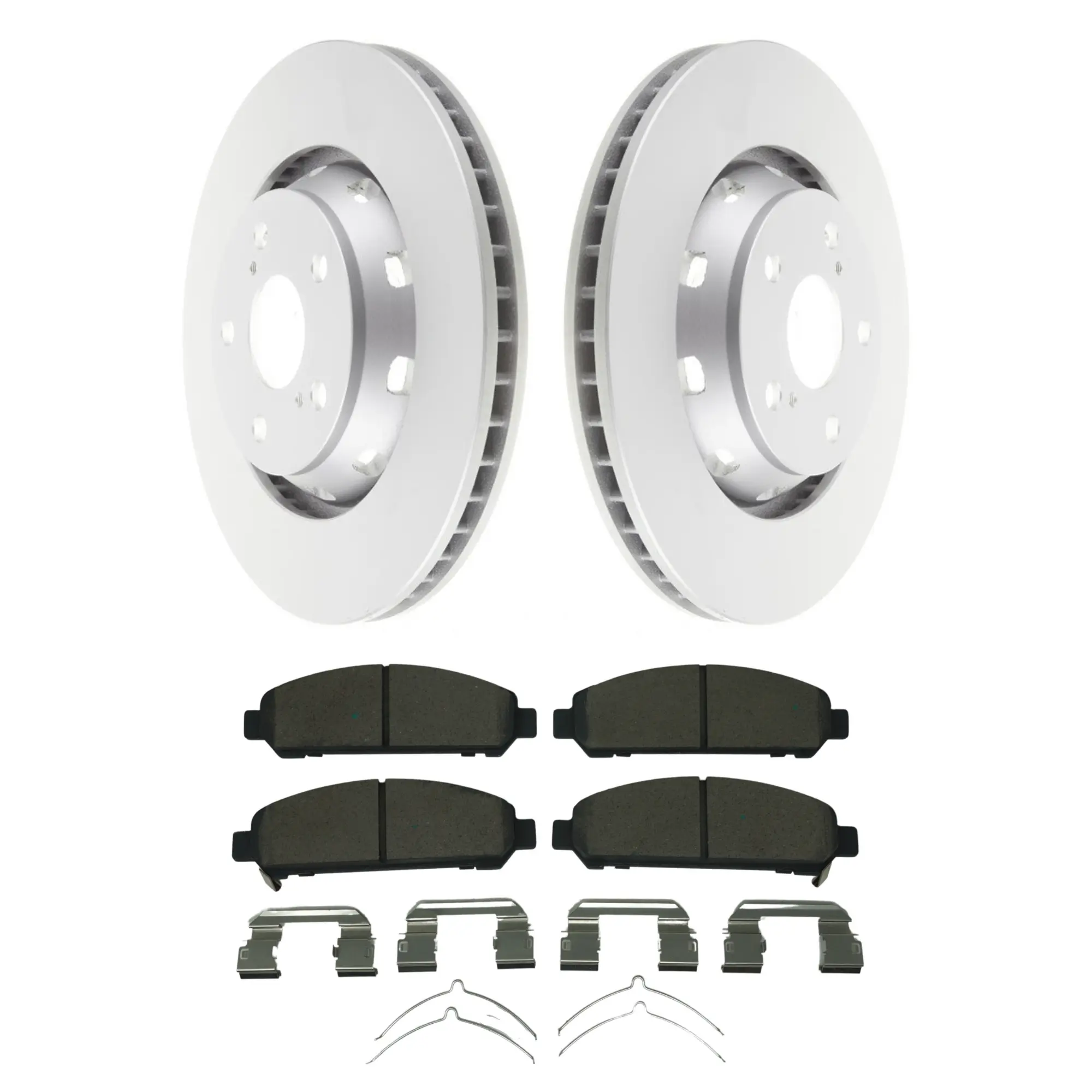 Coated Brake Rotor & Ceramic Pad Kit - main product image