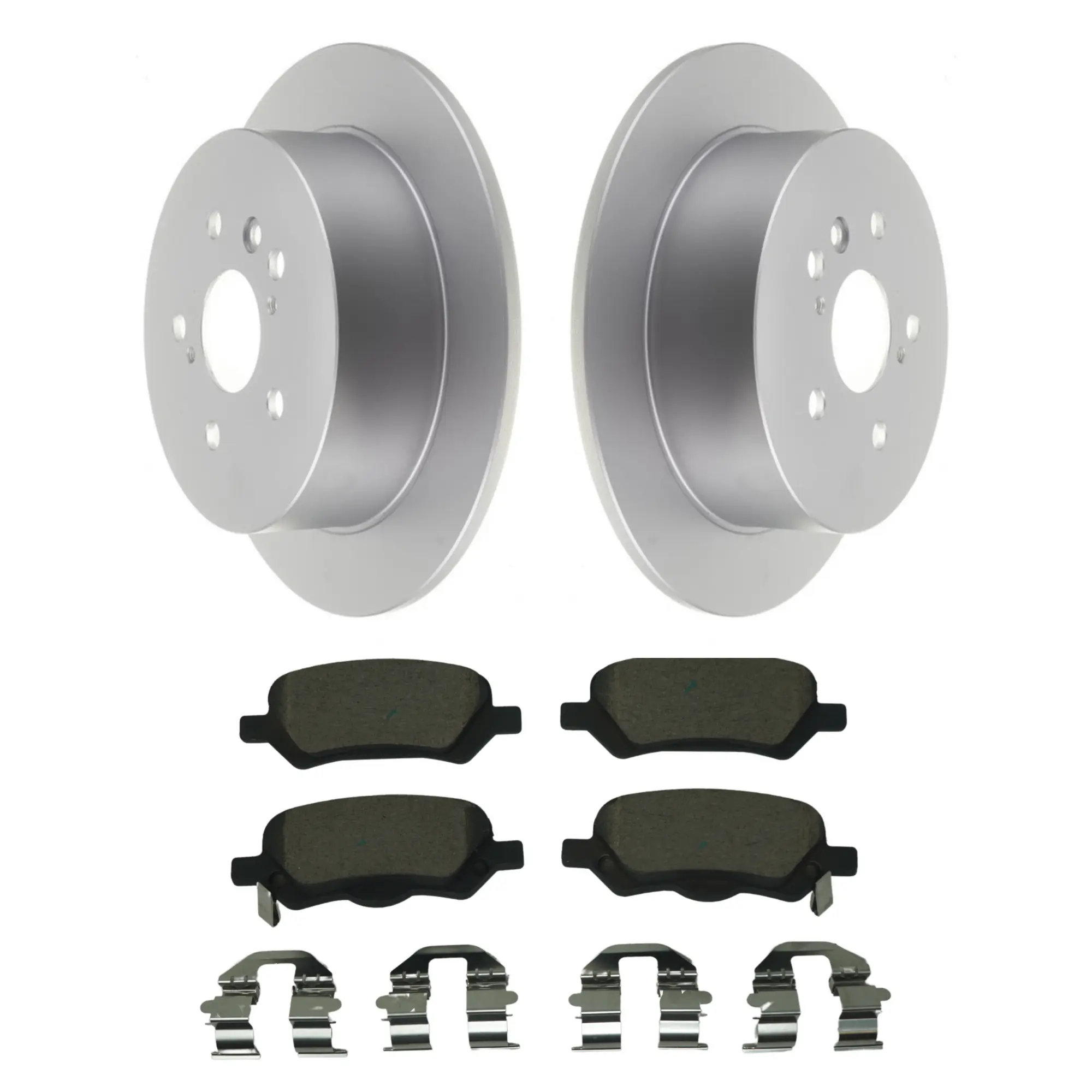 Coated Brake Rotor & Ceramic Pad Kit - image principale du produit