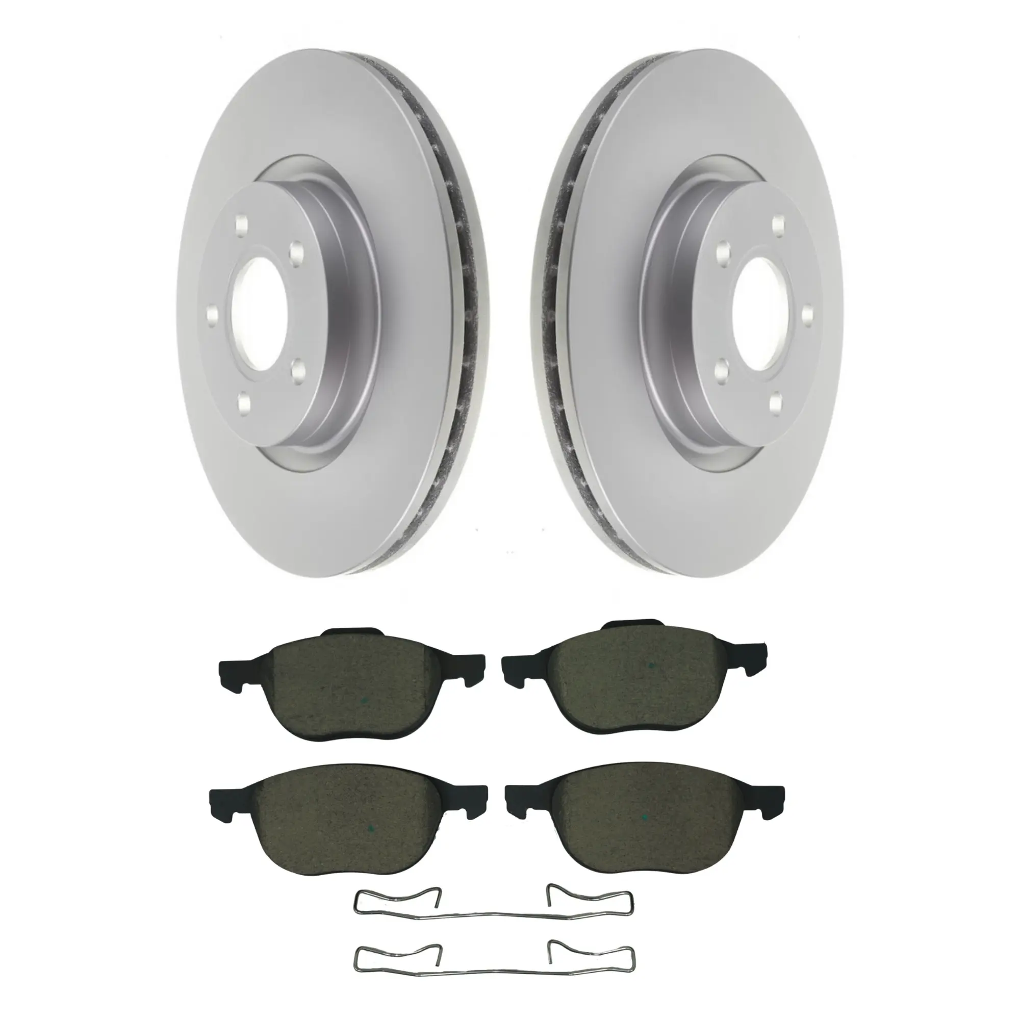 Coated Brake Rotor & Ceramic Pad Kit - main product image