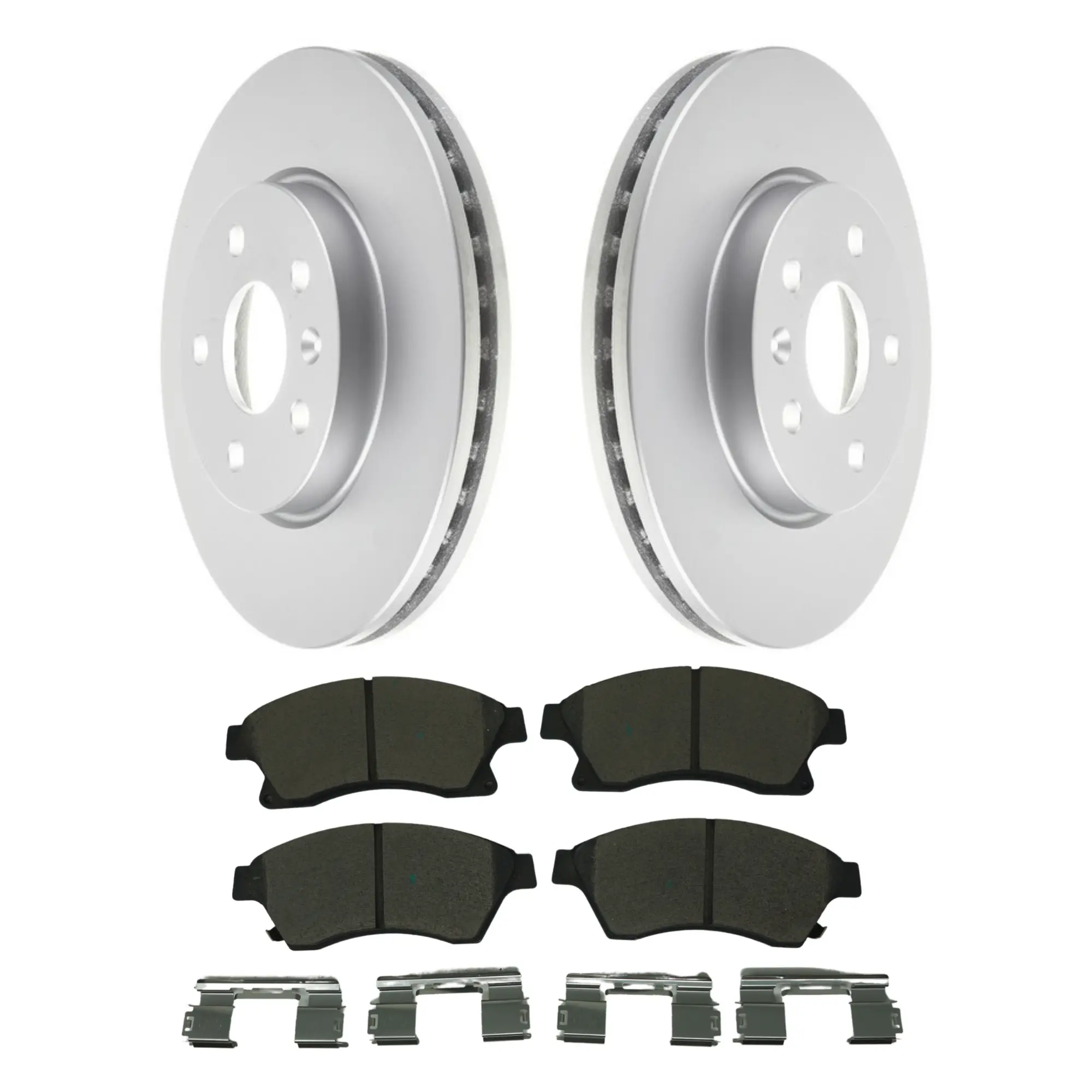 Coated Brake Rotor & Ceramic Pad Kit - main product image