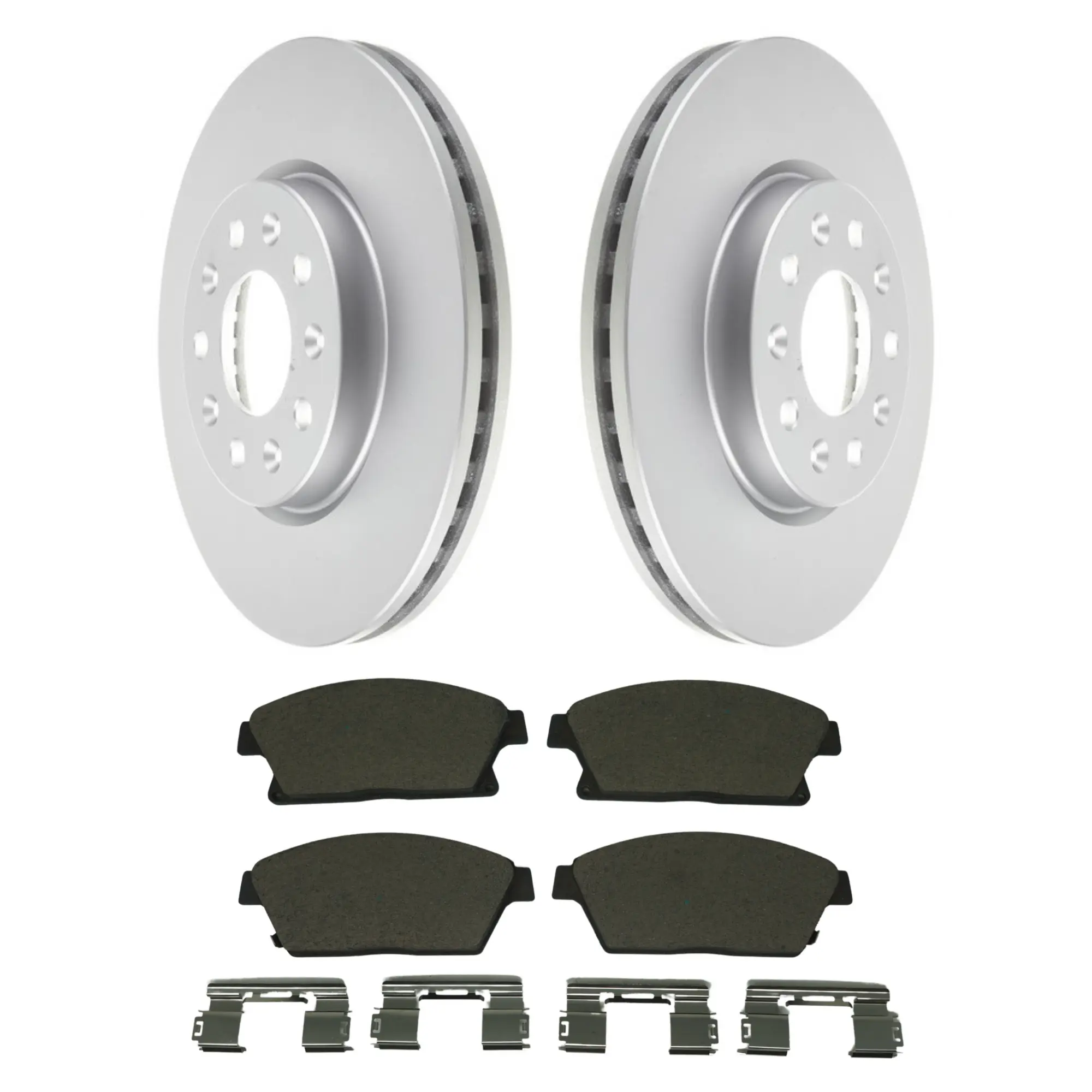 Coated Brake Rotor & Ceramic Pad Kit - main product image