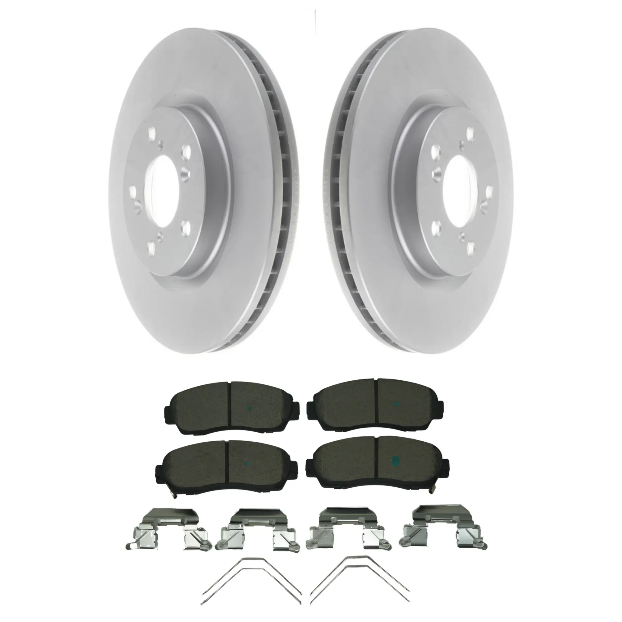 Coated Brake Rotor & Ceramic Pad Kit - main product image