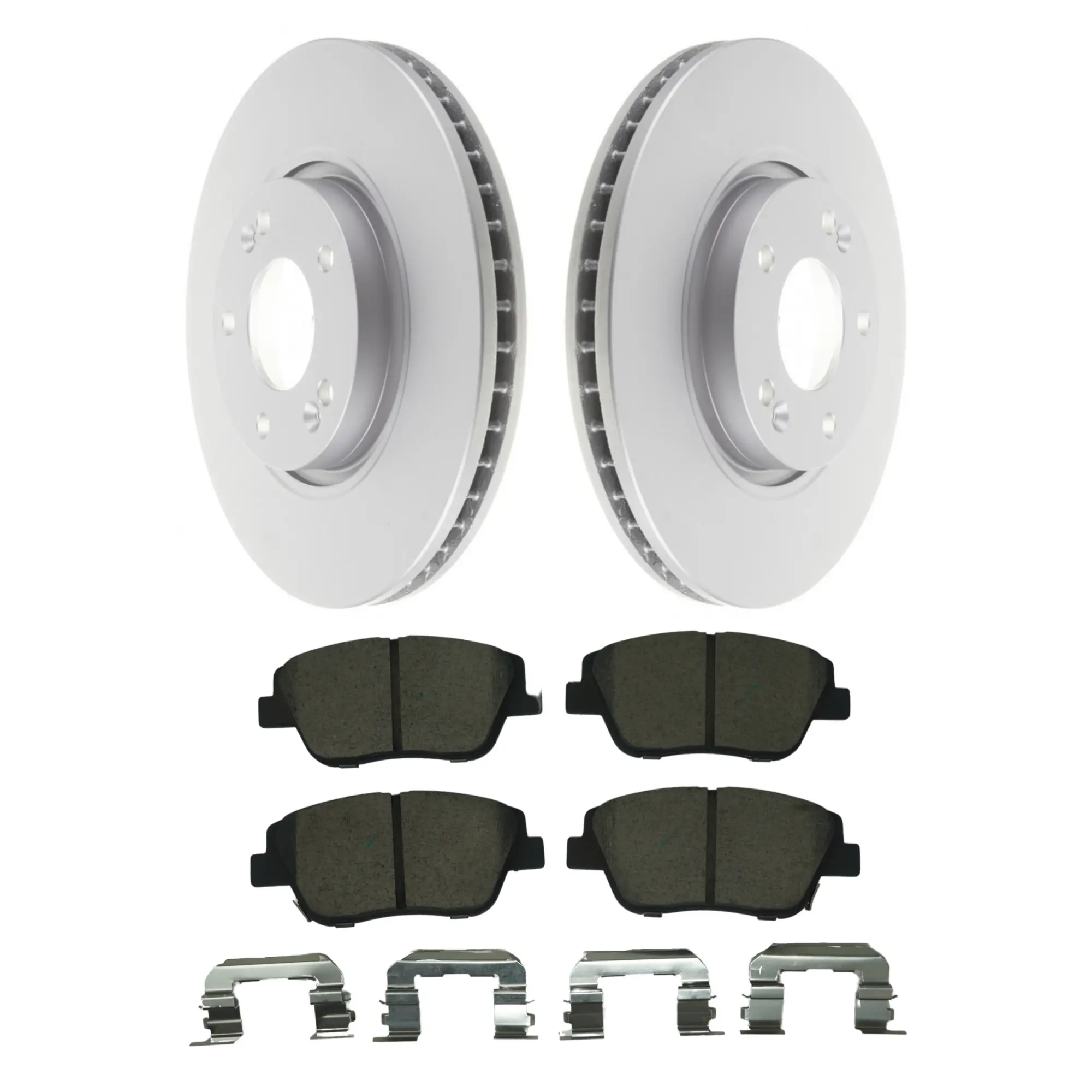 Coated Brake Rotor & Ceramic Pad Kit - main product image