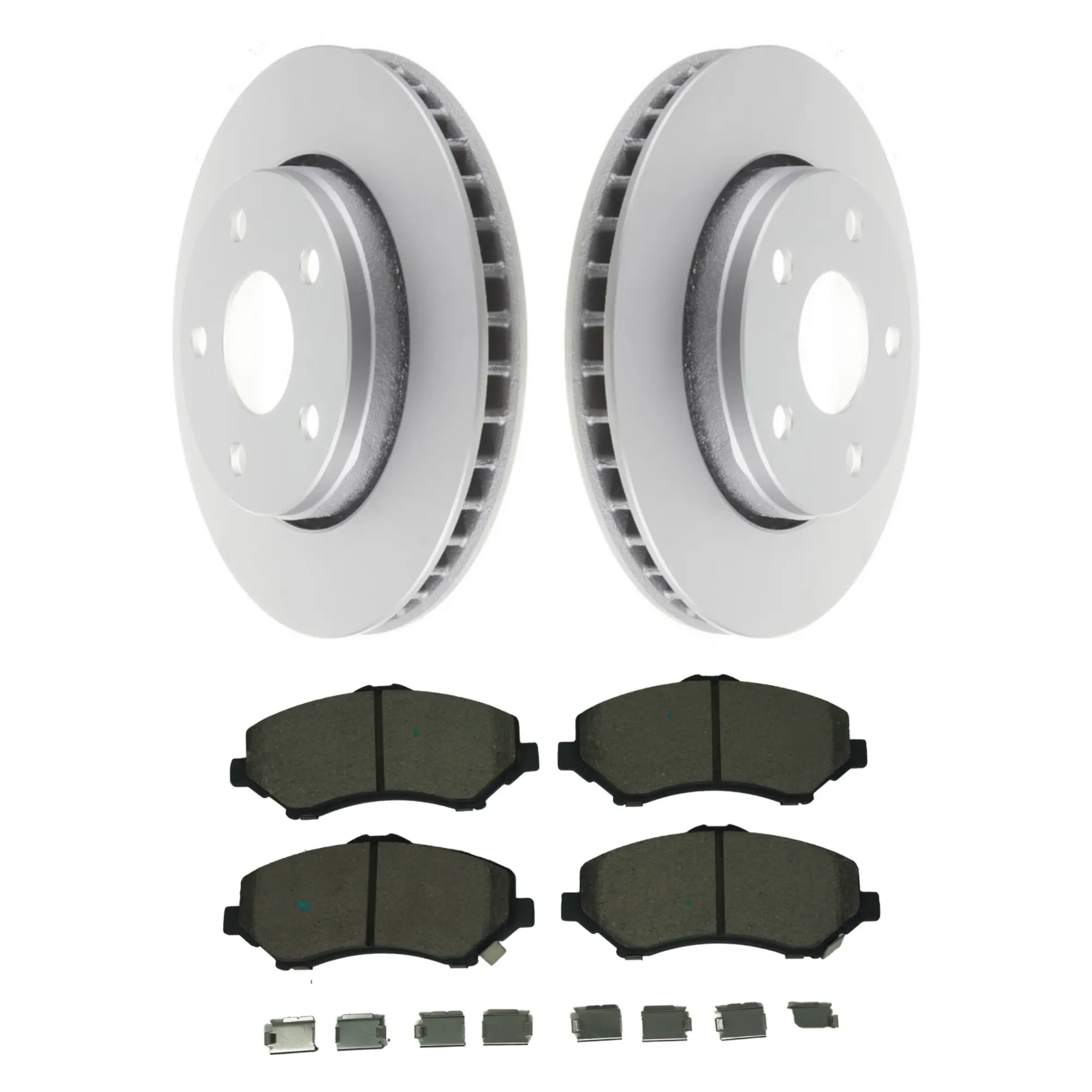 Coated Brake Rotor & Ceramic Pad Kit - main product image