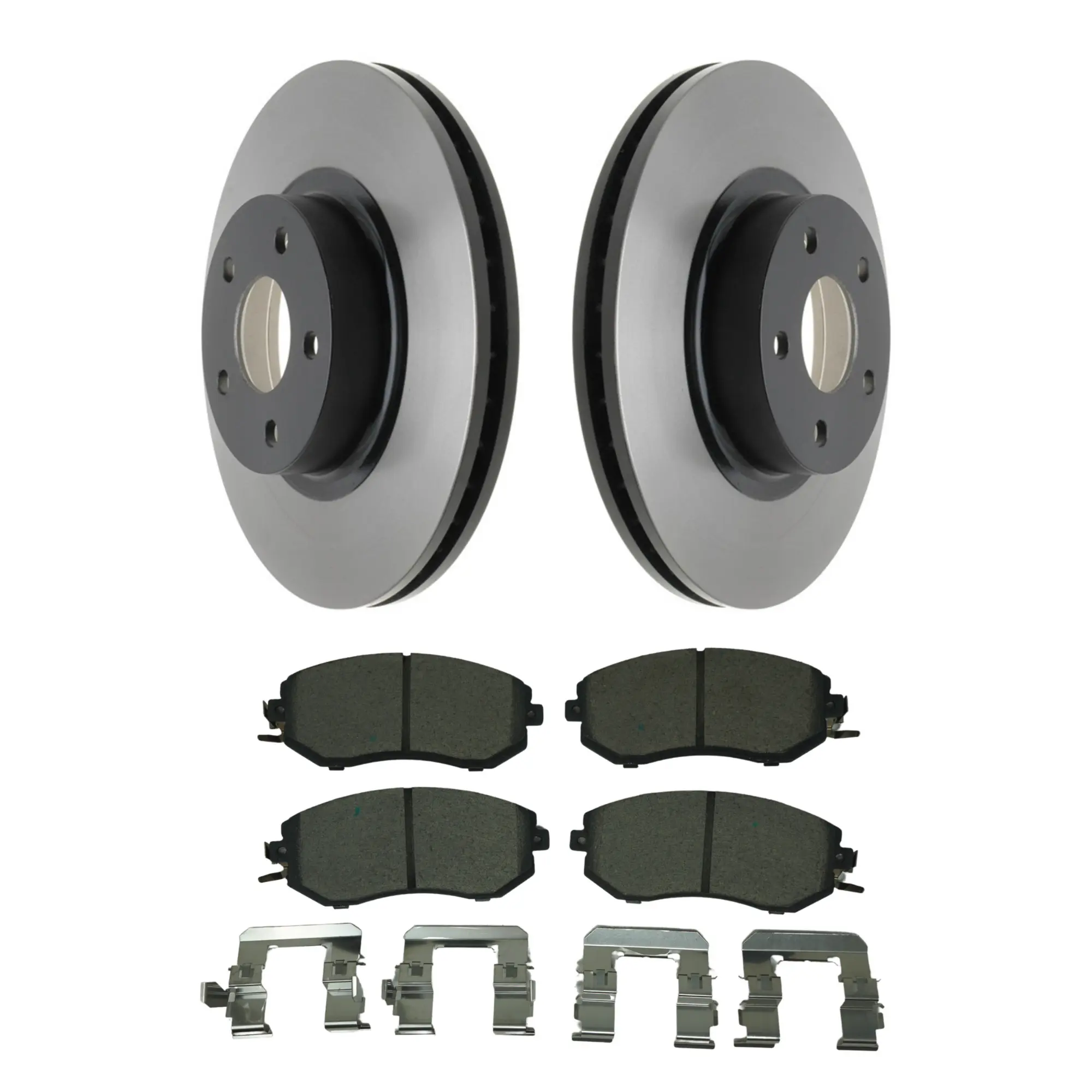 Coated Brake Rotor & Ceramic Pad Kit - main product image